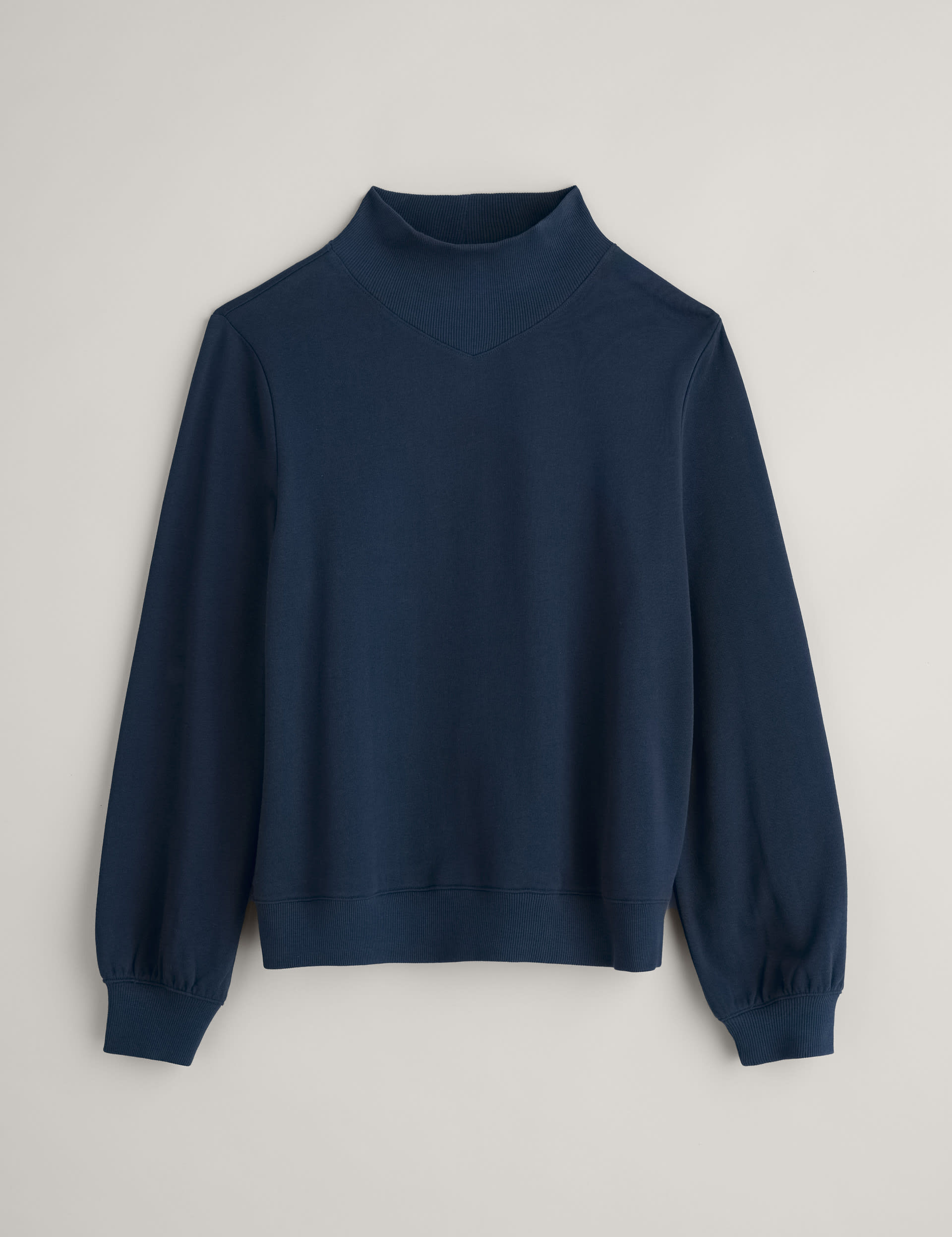 Seasalt Cornwall Women's Pure Cotton Roll Neck Long Sleeve Sweatshirt - 26-28 - Navy, Navy