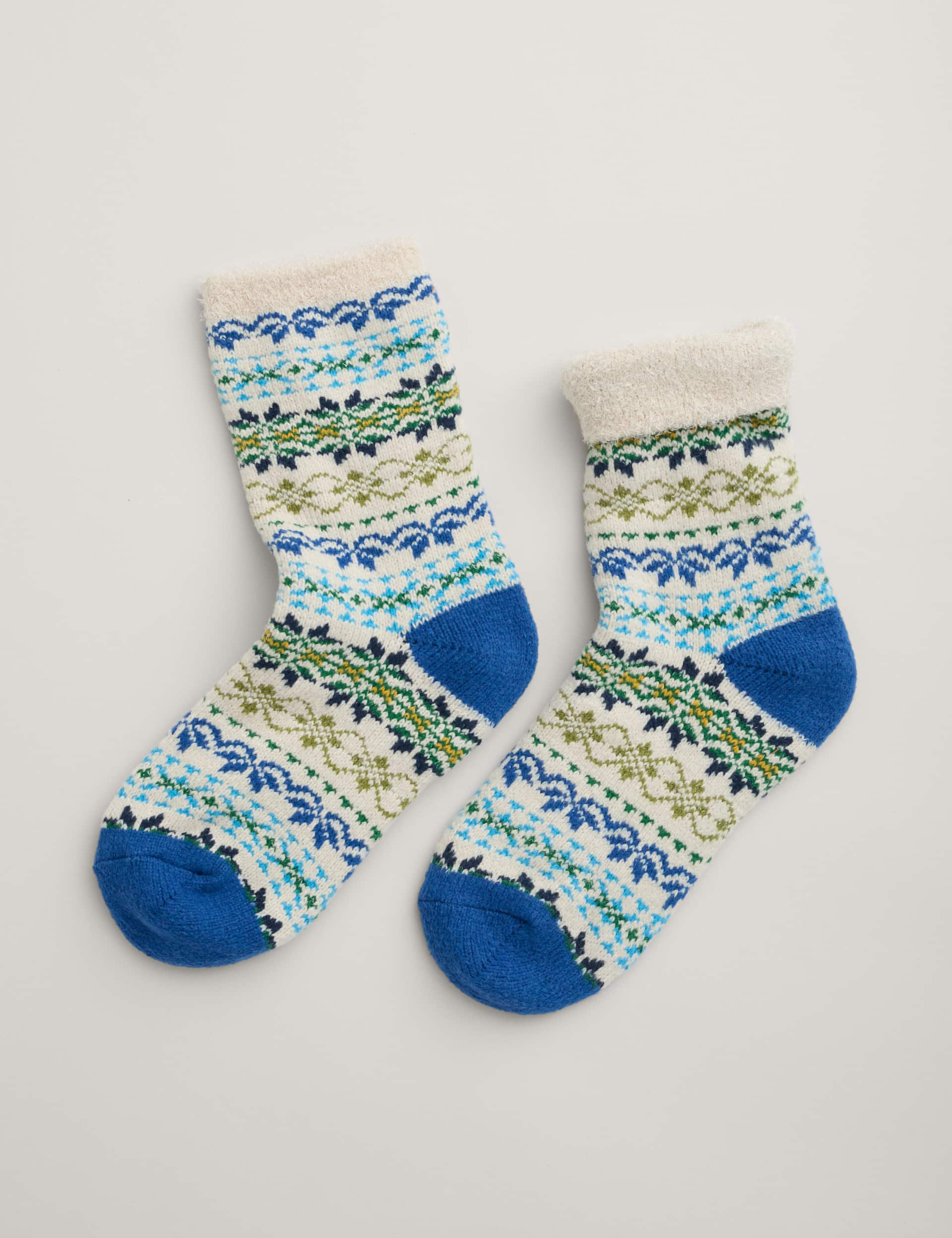 Seasalt Cornwall Women's Patterned Ankle High Socks - Blue Mix, Blue Mix