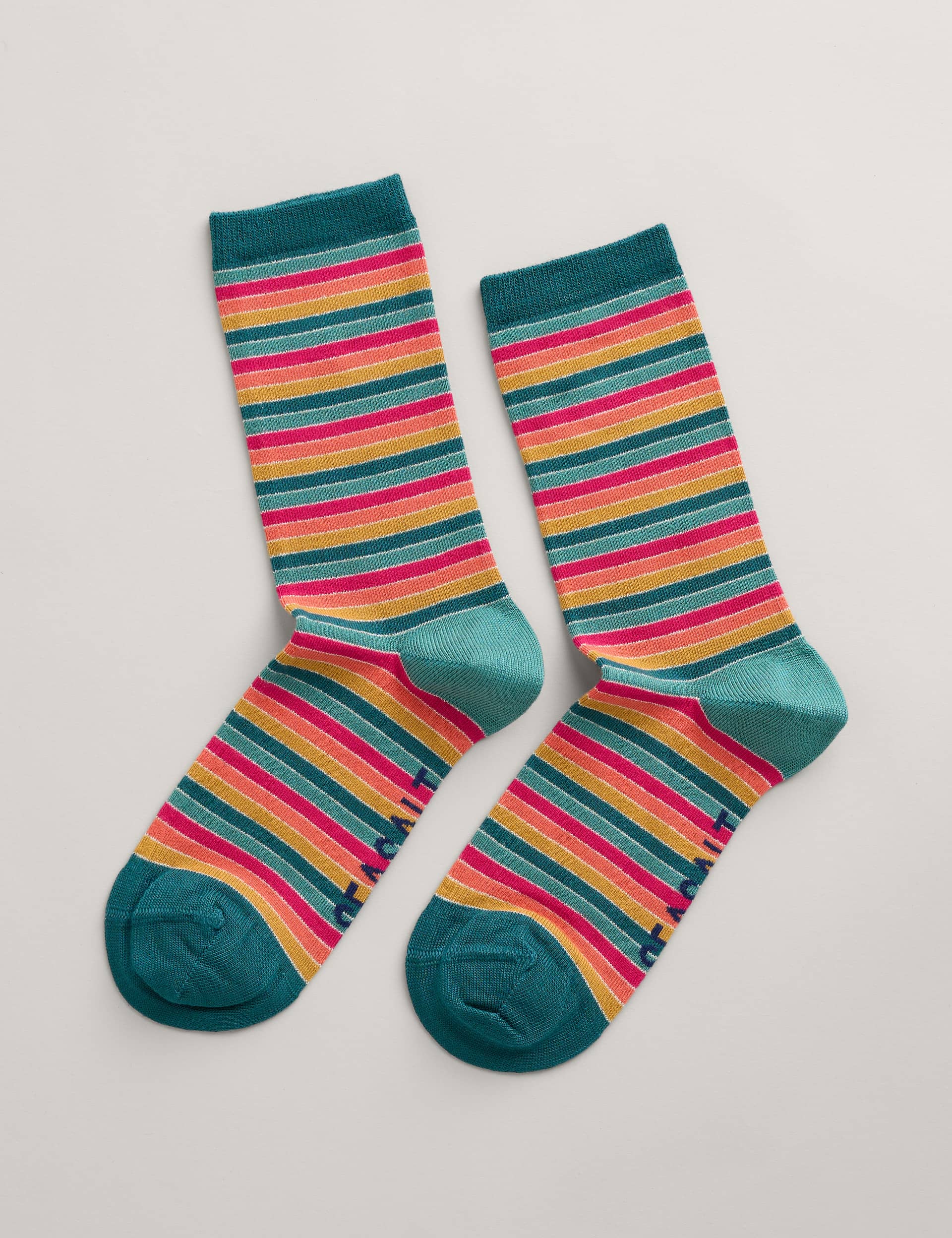 Seasalt Cornwall Women's Striped Sparkle Ankle High Socks