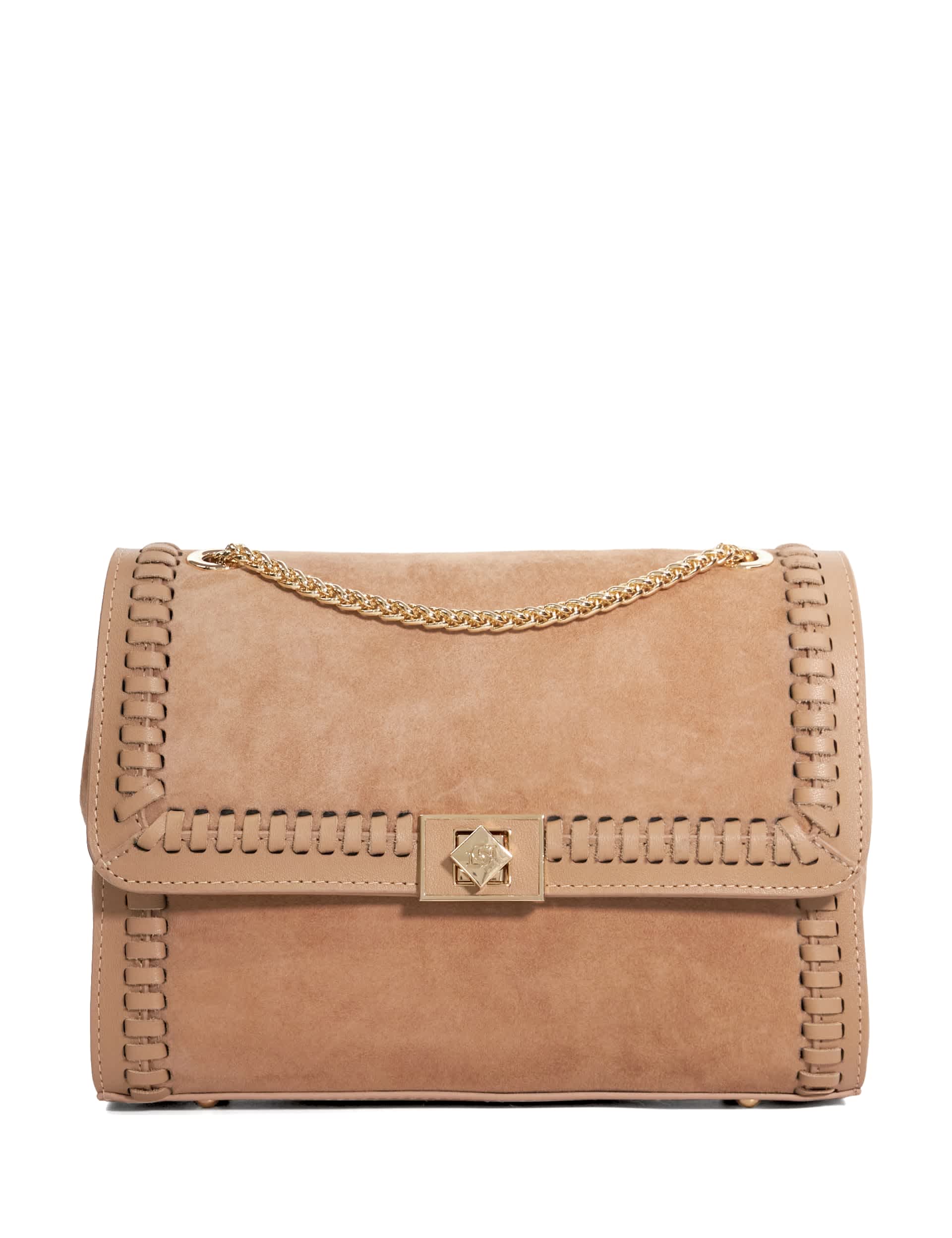 Dune London Women's Faux Leather Chain Strap Shoulder Bag - Camel, Camel,Black