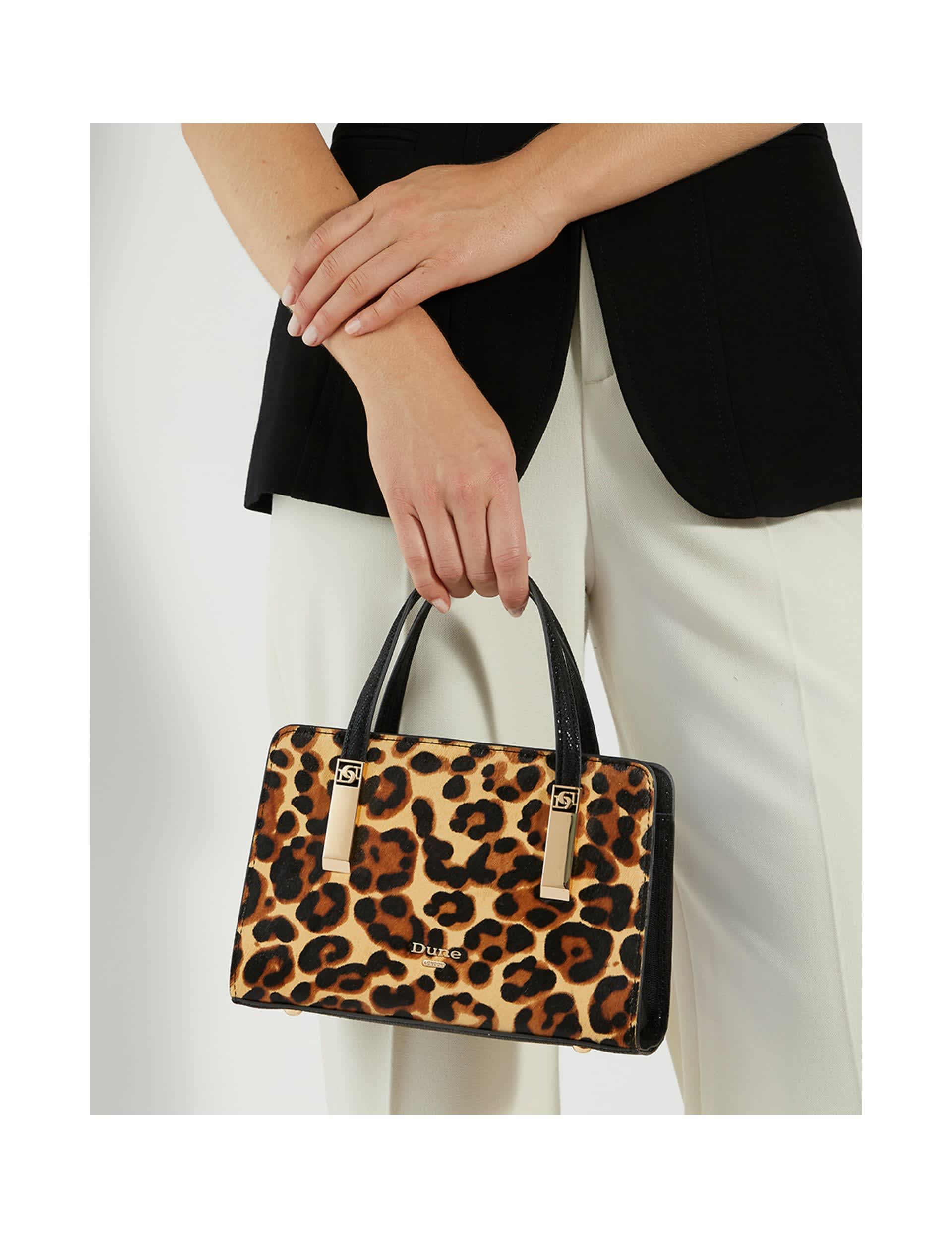 Dune London Women's Leopard Print Tote Bag