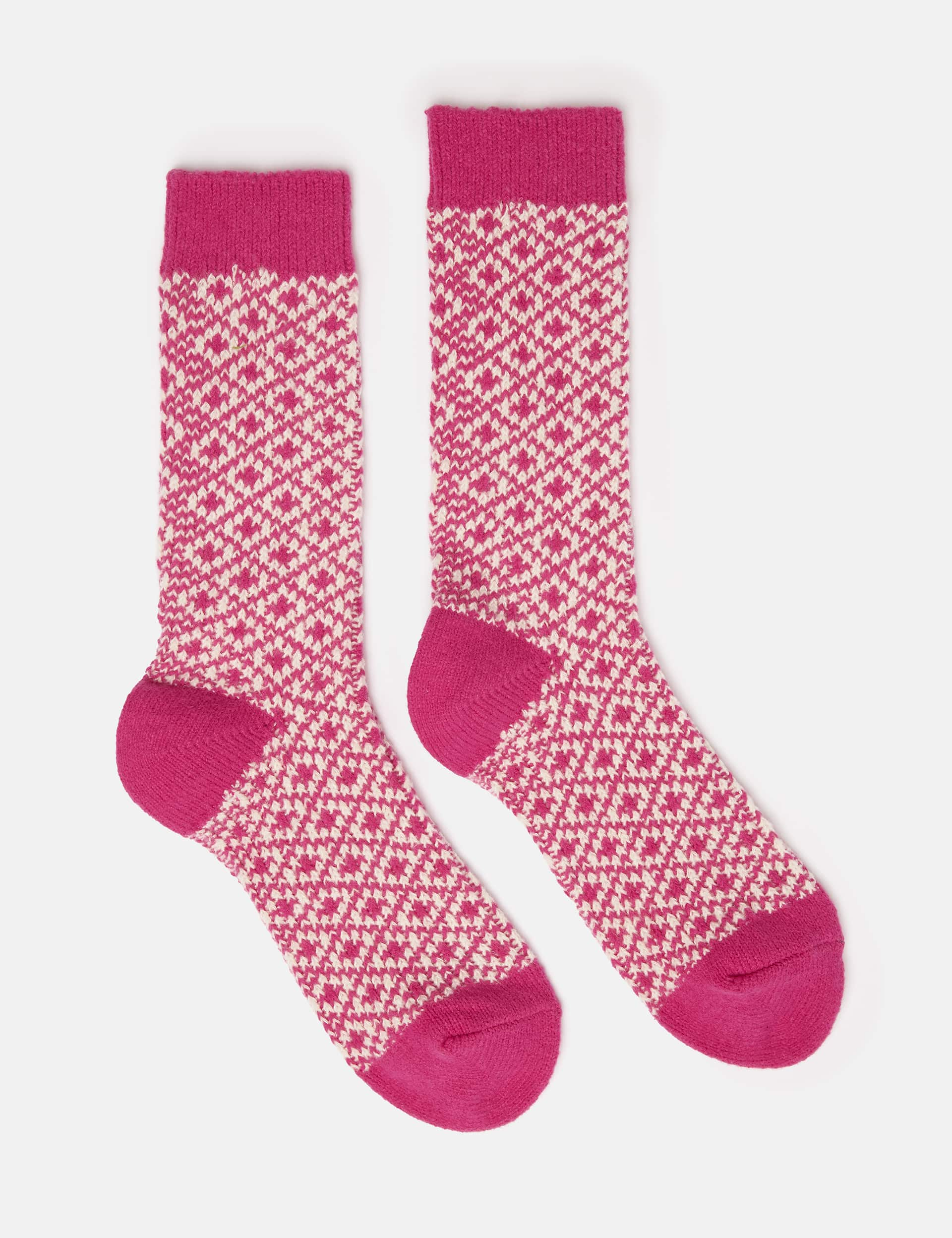 Joules Women's Geometric Ankle High Socks - Pink Mix, Pink Mix