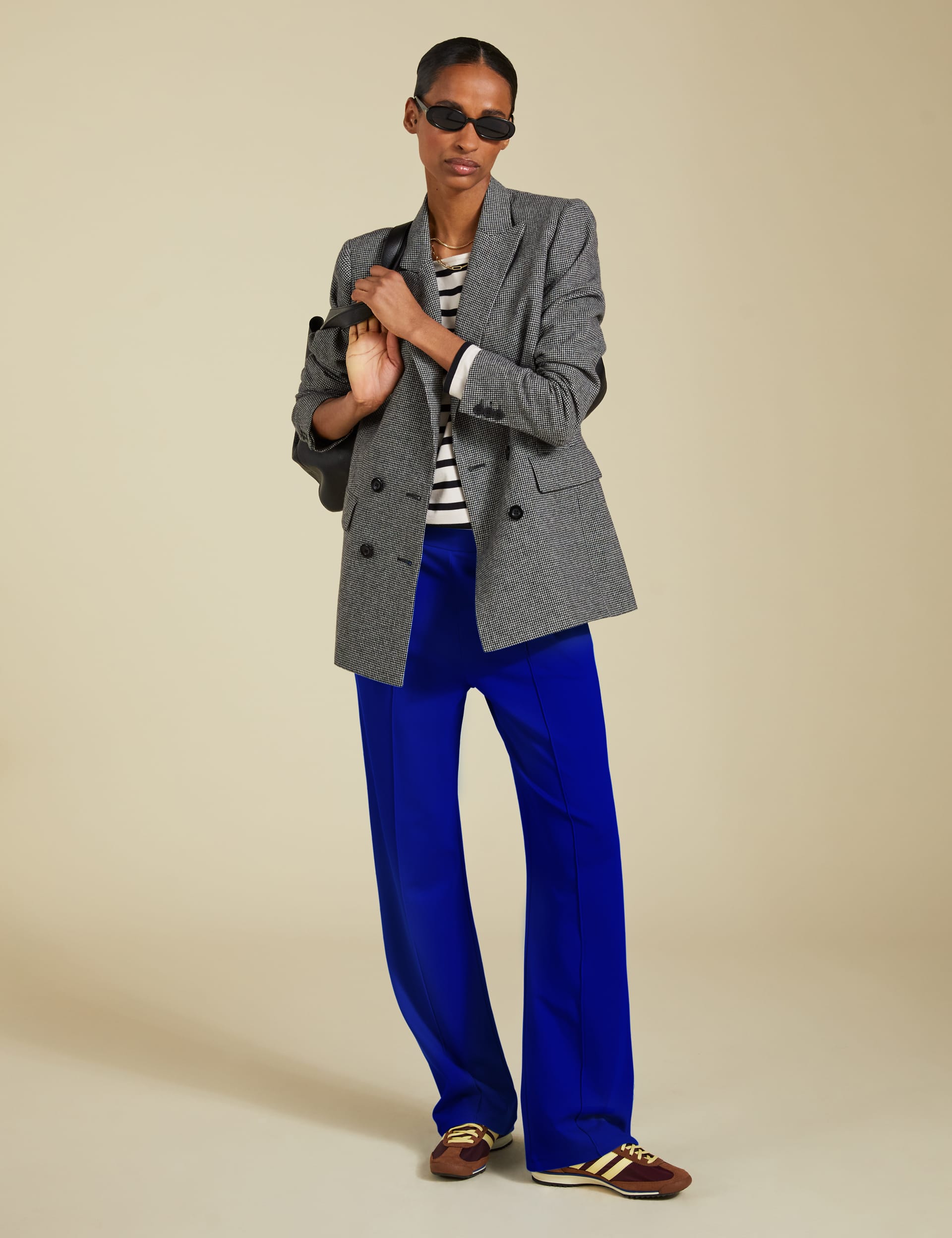 Baukjen Women's Elasticated Waist Wide Leg Trousers