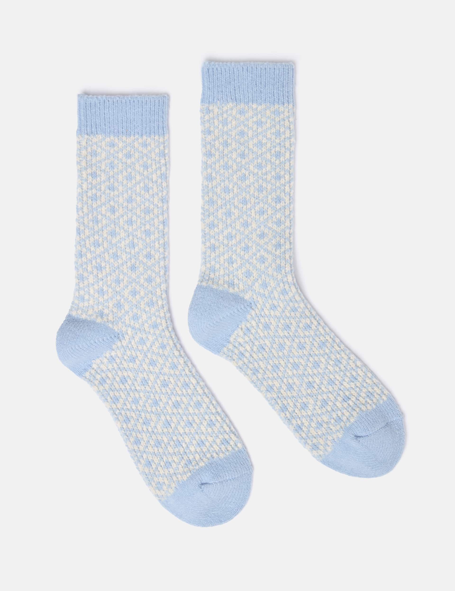 Joules Women's Geometric Ankle Socks - Blue Mix, Blue Mix