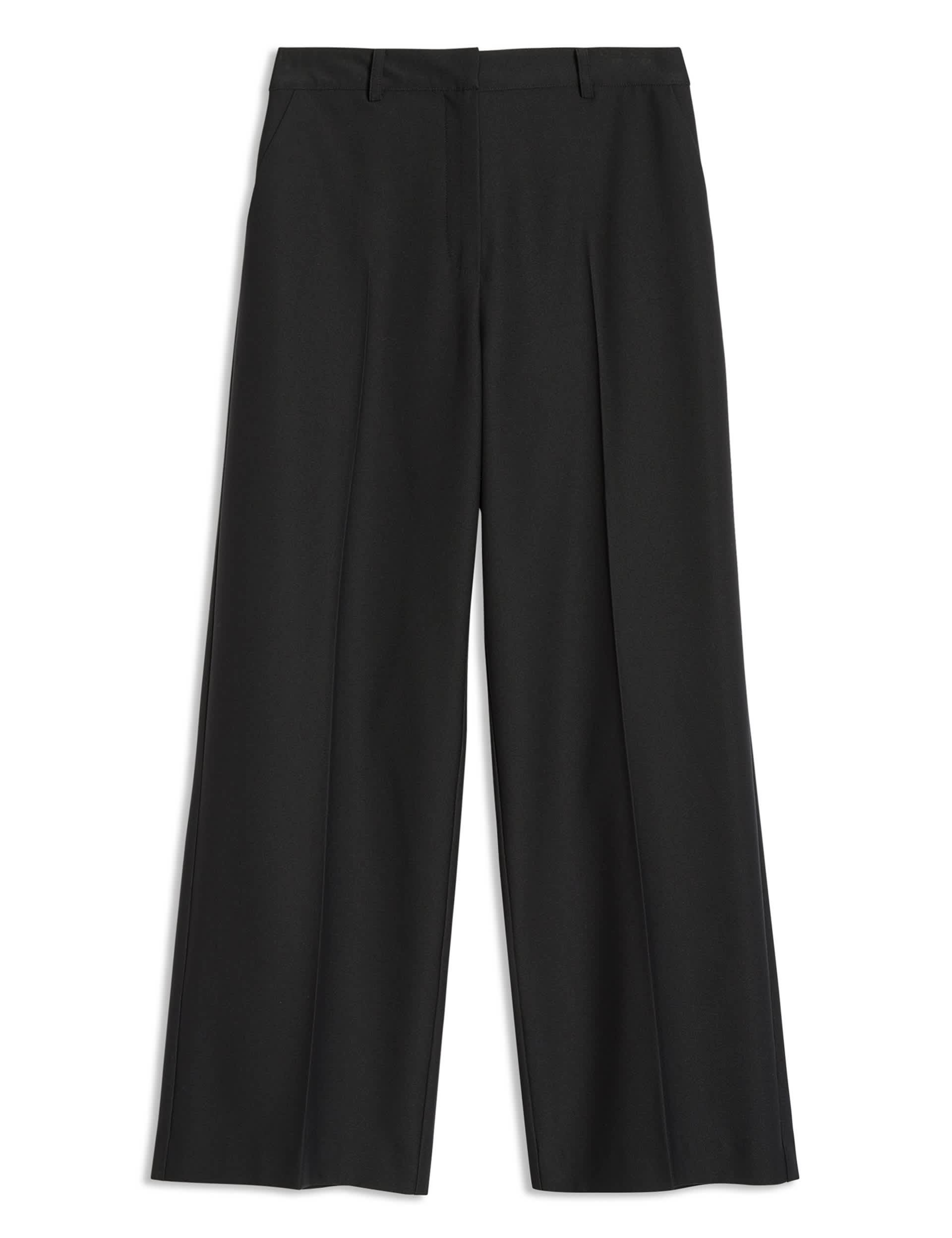 Albaray Women's Tailored Wide Leg Trousers - 8 - Black, Black