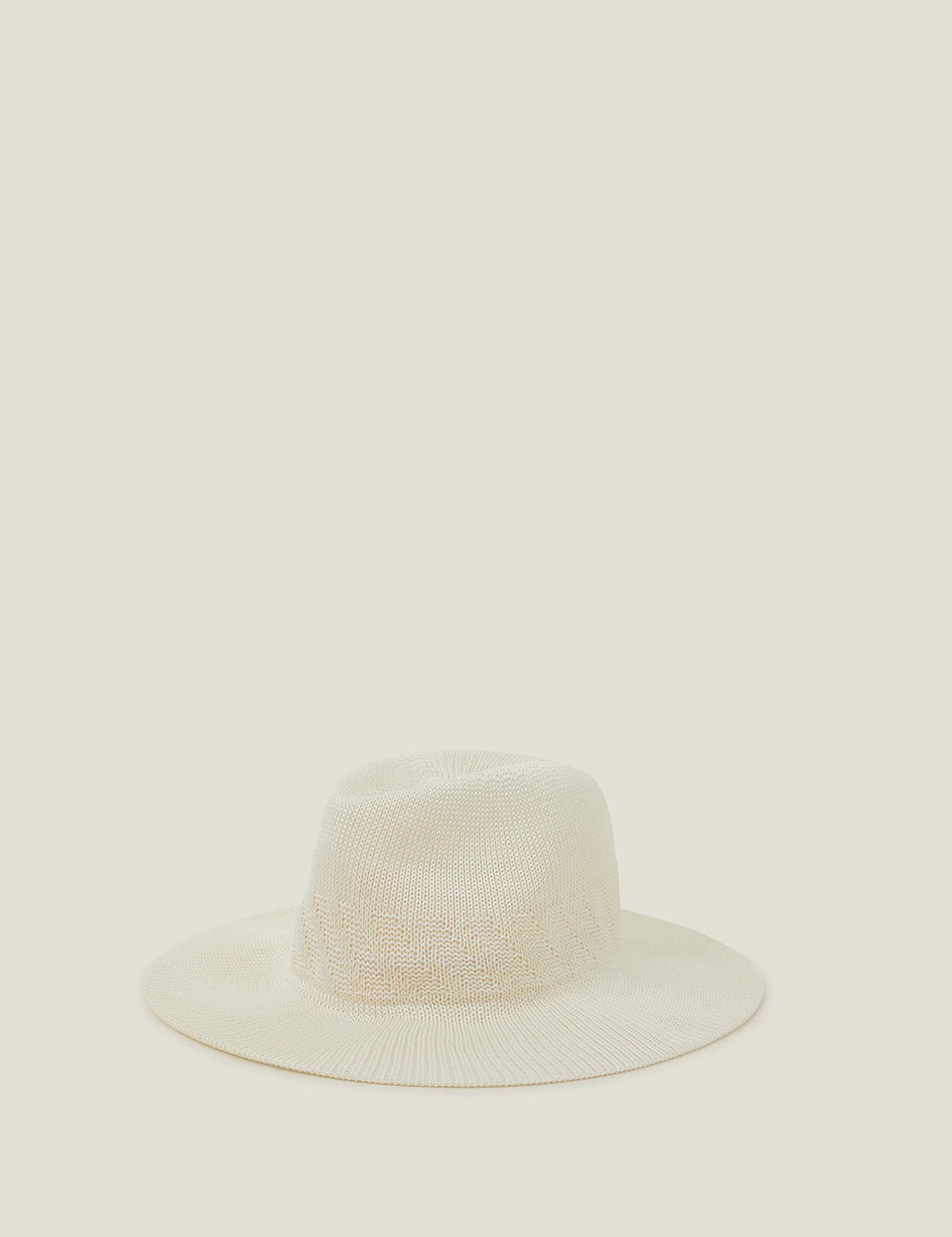 Accessorize Women's Packable Fedora Hat - White, White