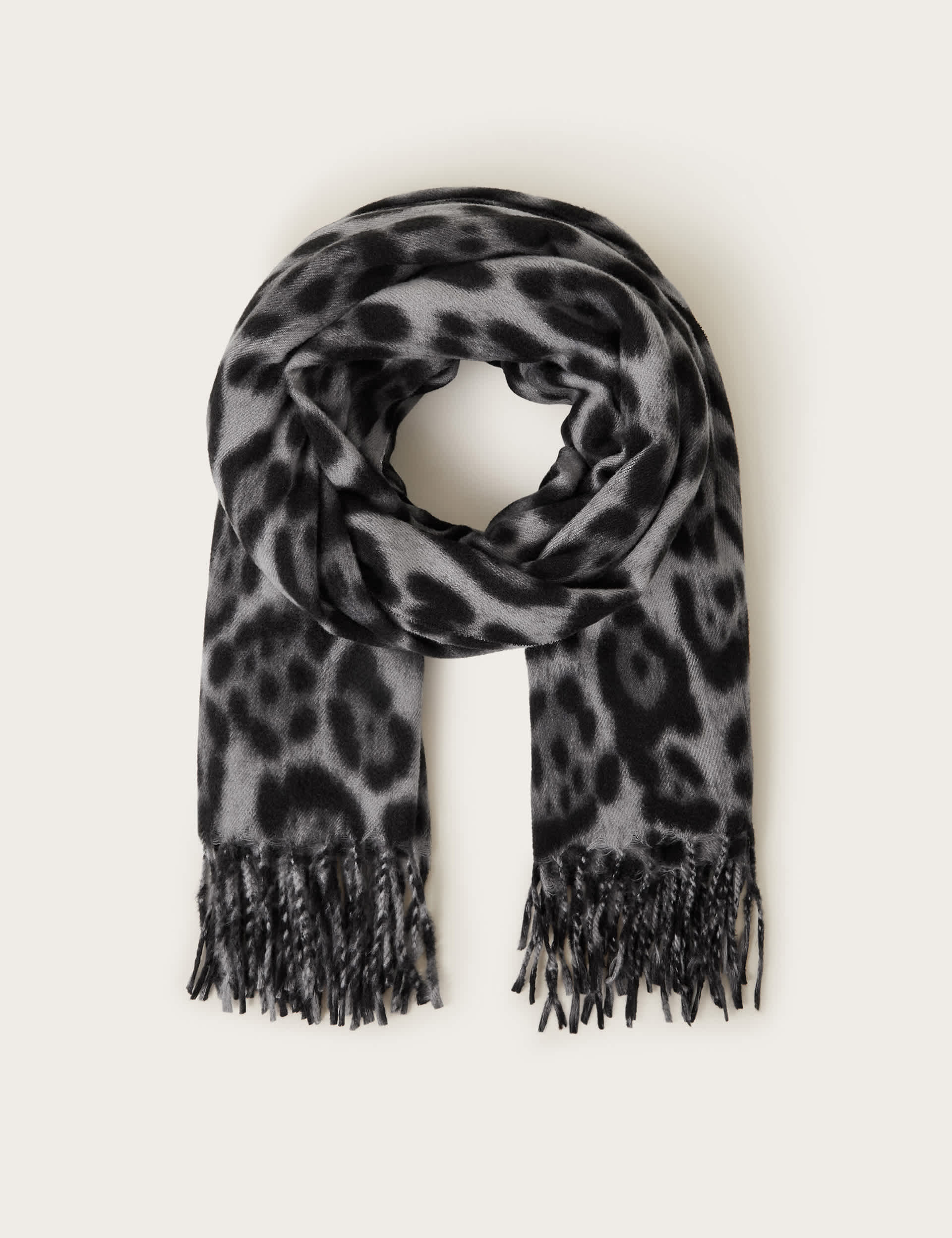 Monsoon Women's Animal Print Scarf - Tan, Tan