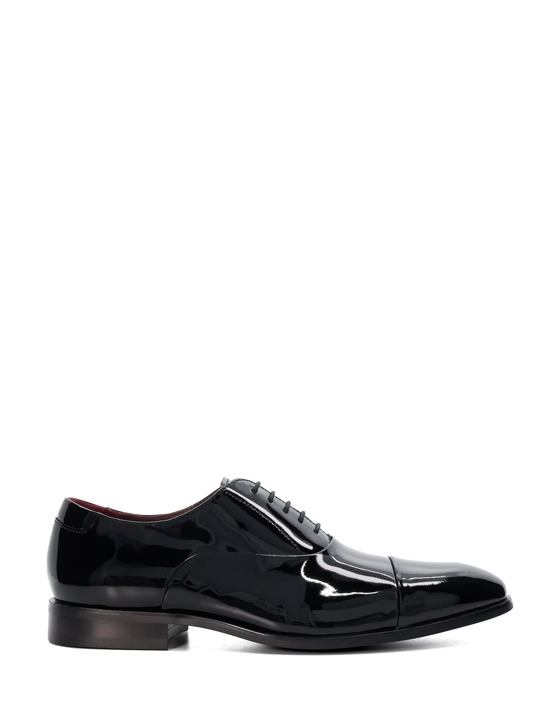 Dune London Men's Leather Oxford Shoes - 10 - Black, Black