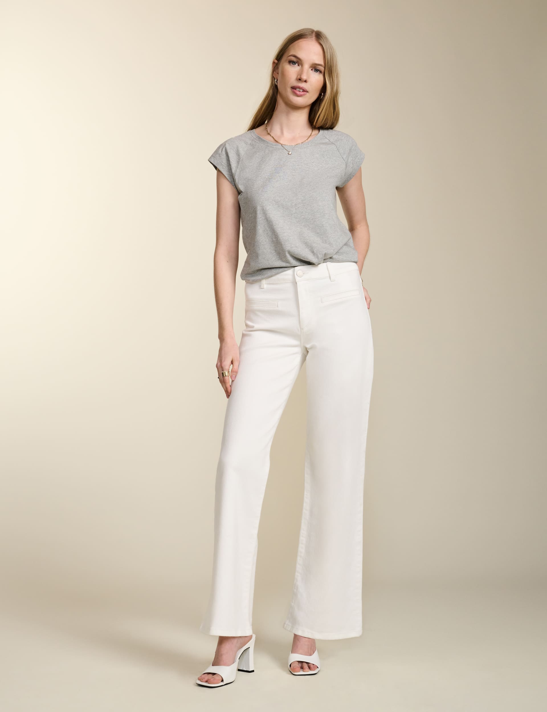 Baukjen Women's High Waisted Wide Leg Jeans