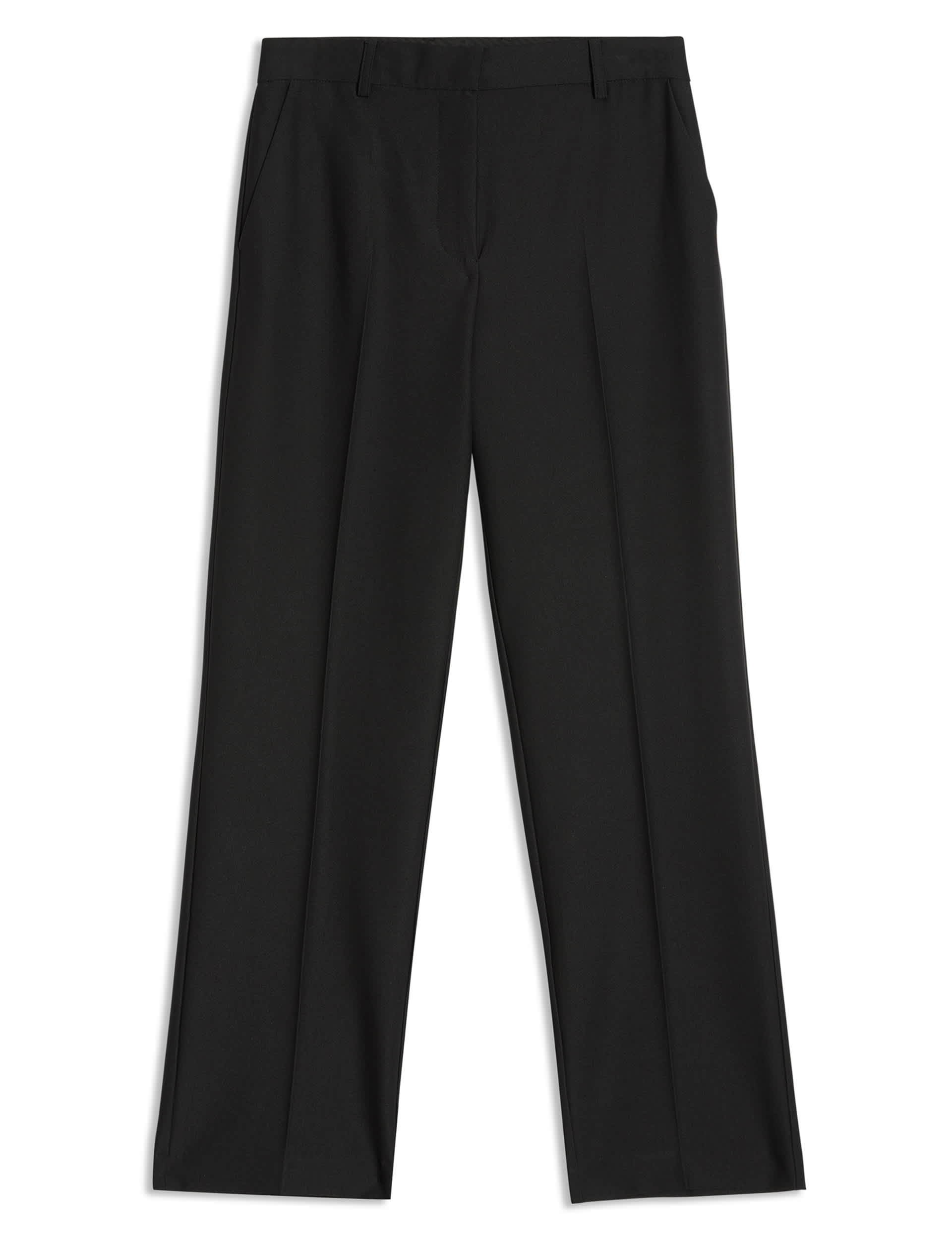 Albaray Women's Tailored Straight Leg Trousers - 8 - Black, Black