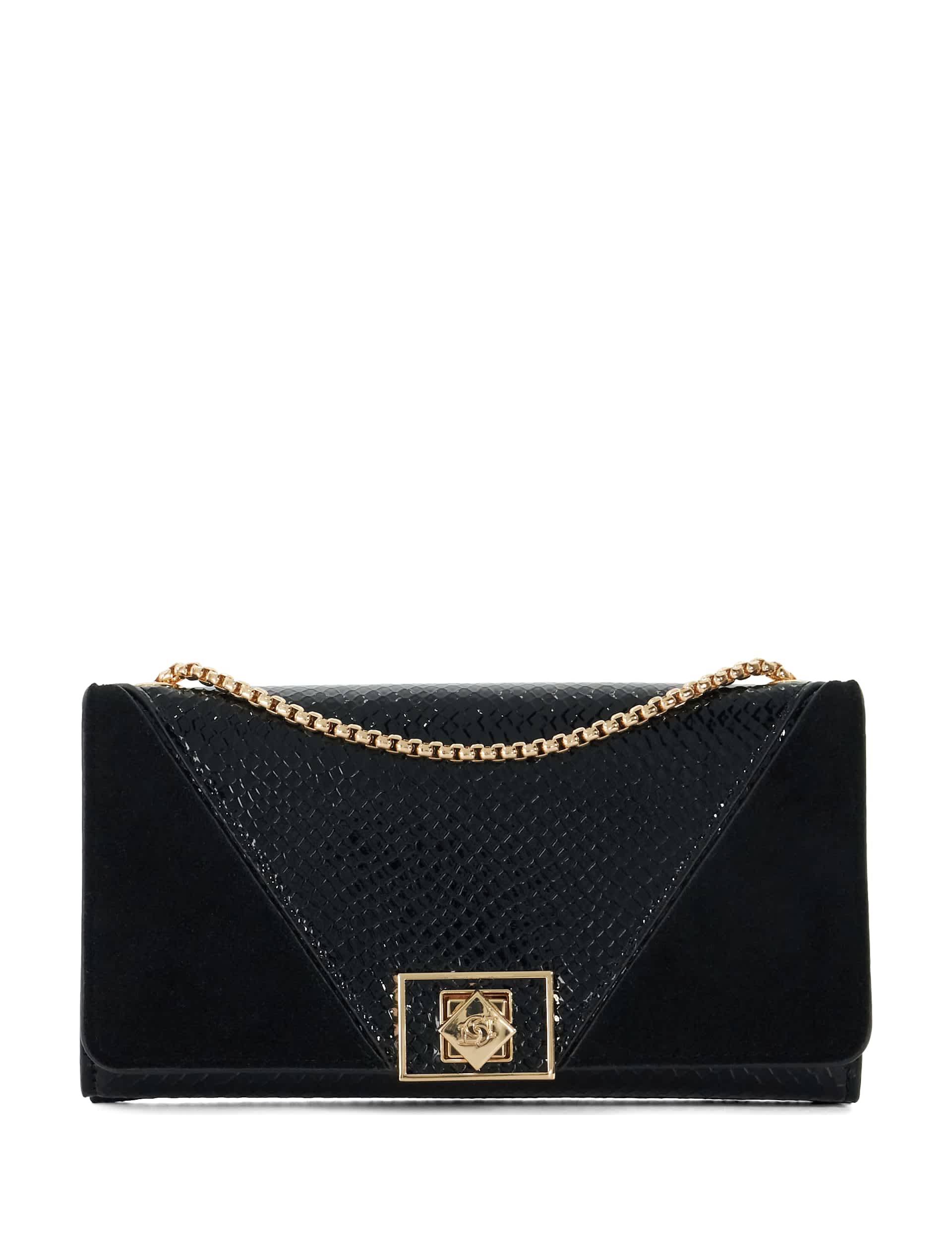 Dune London Women's Cross Body Bag with Leather - Black, Navy,Taupe,Black