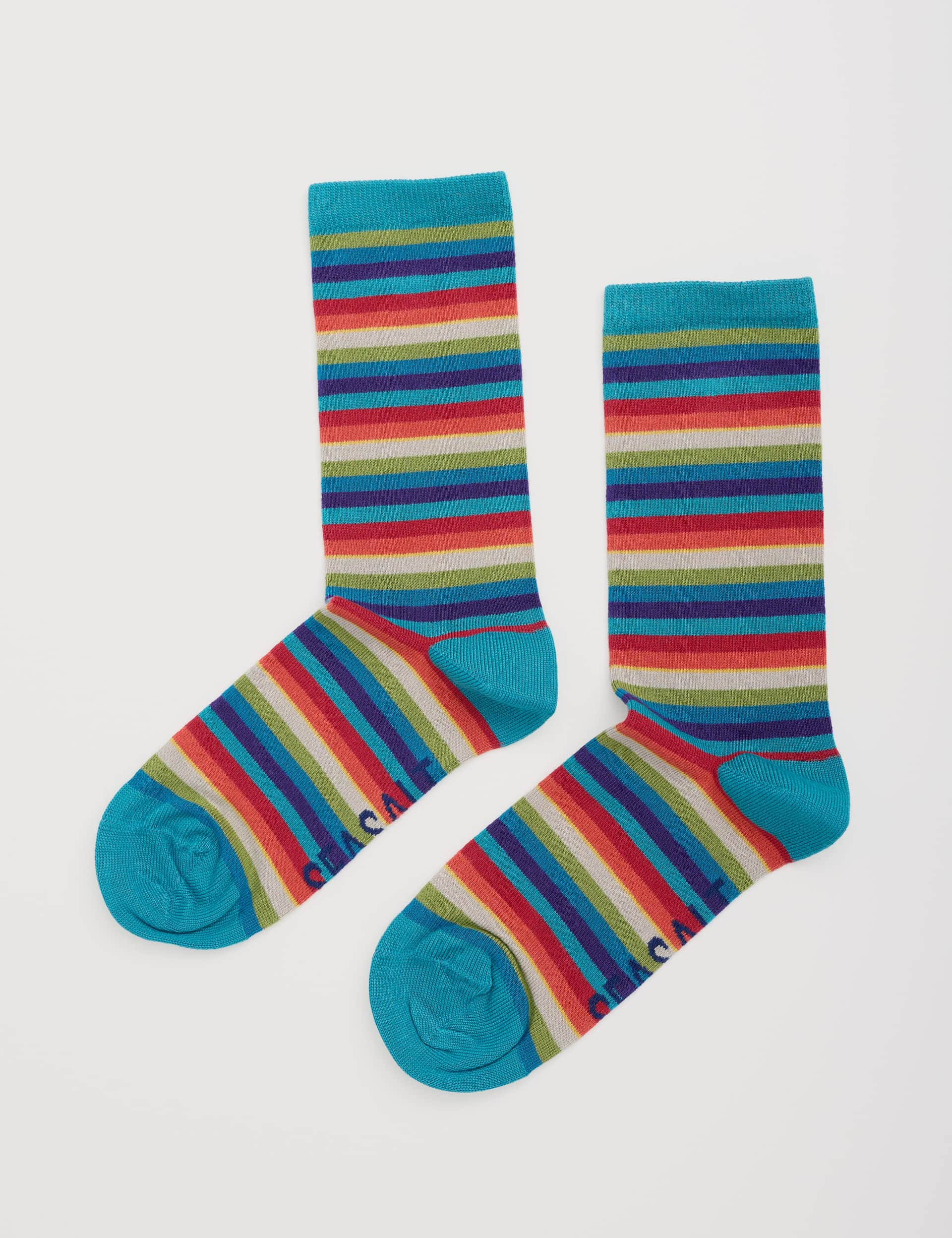 Seasalt Cornwall Women's Striped Ankle High Socks - Multi, Multi