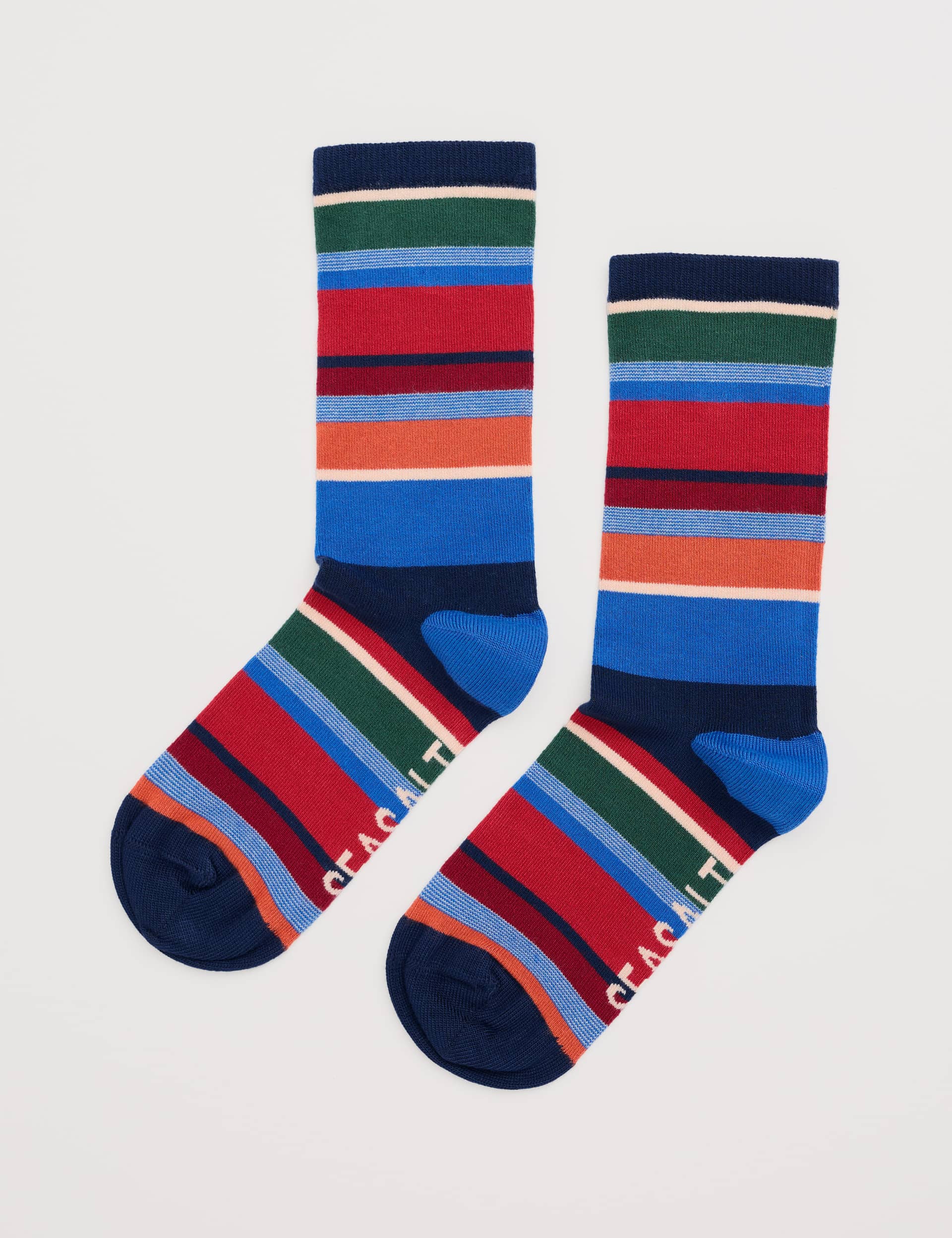 Seasalt Cornwall Women's Striped Ankle High Socks - Multi, Multi