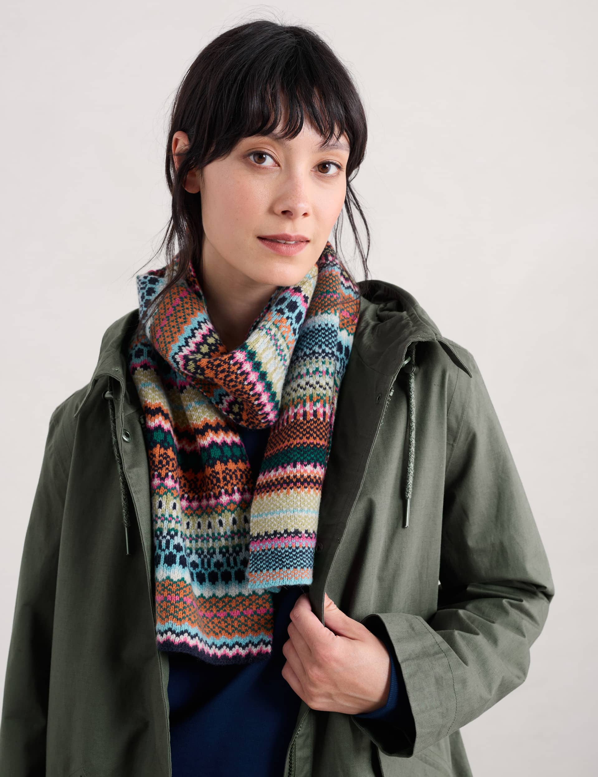 Seasalt Cornwall Women's Wool Rich Knitted Scarf - Multi, Multi