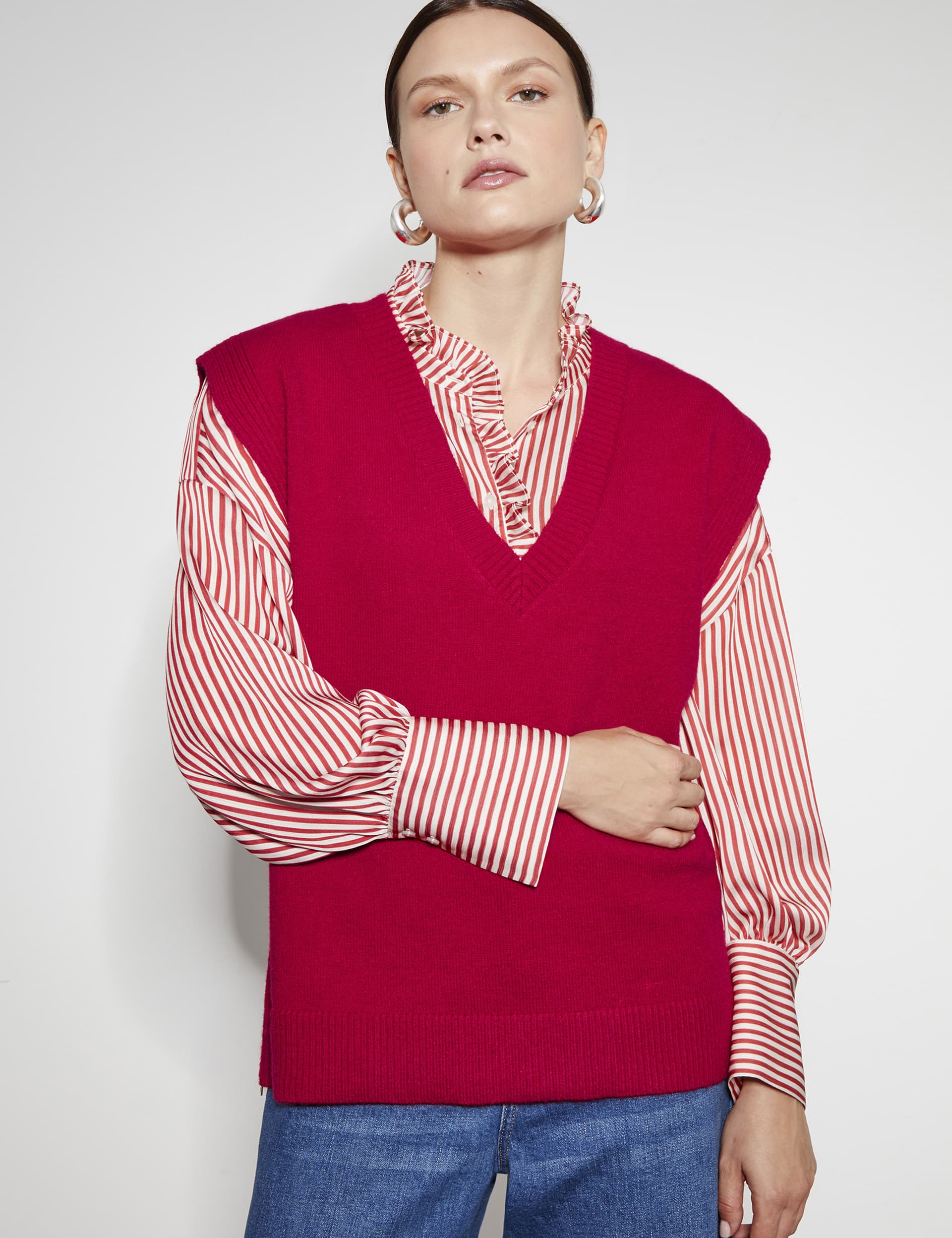 Monsoon Women's V-Neck Knitted Vest