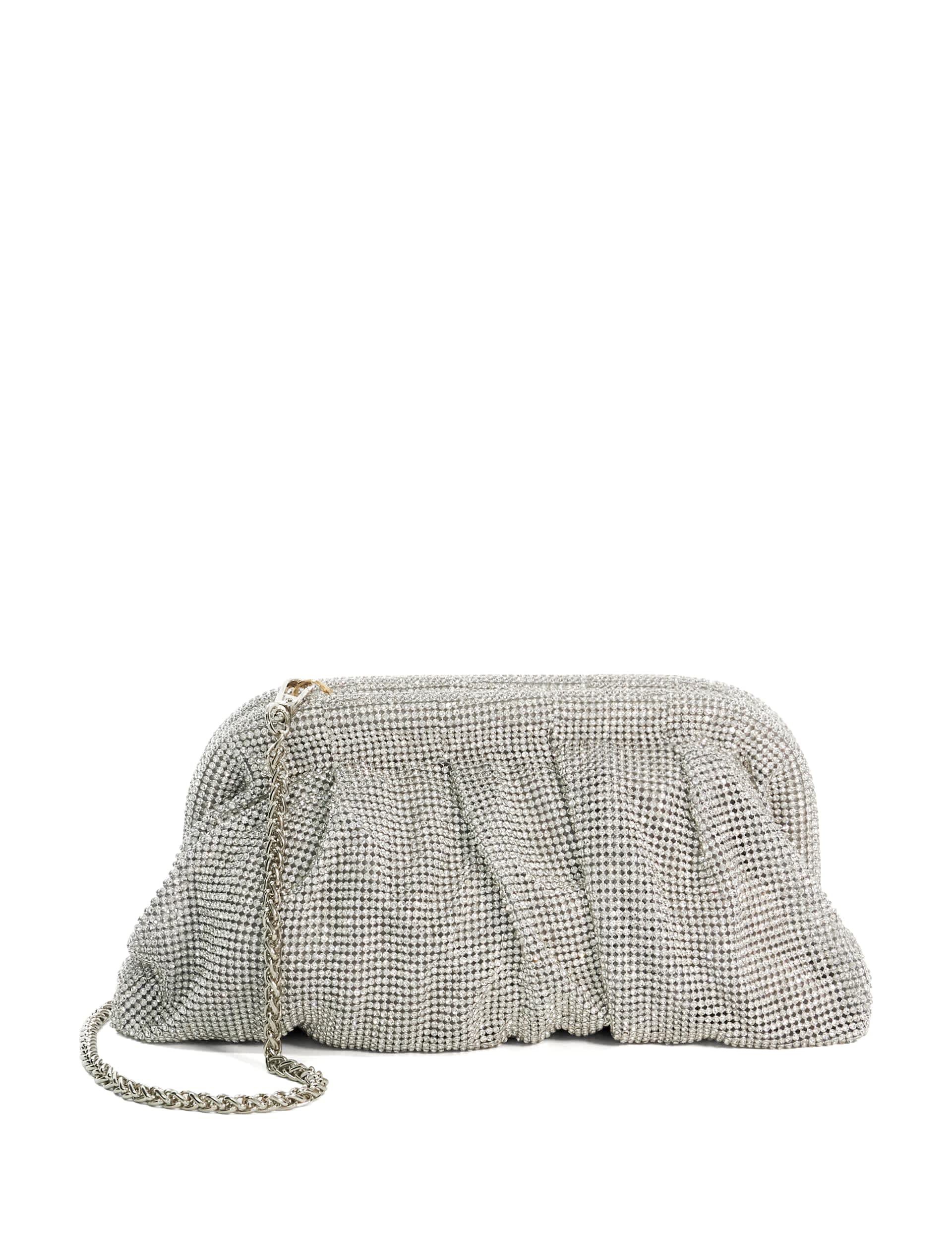 Dune London Women's Premium Crystal Clutch Bag