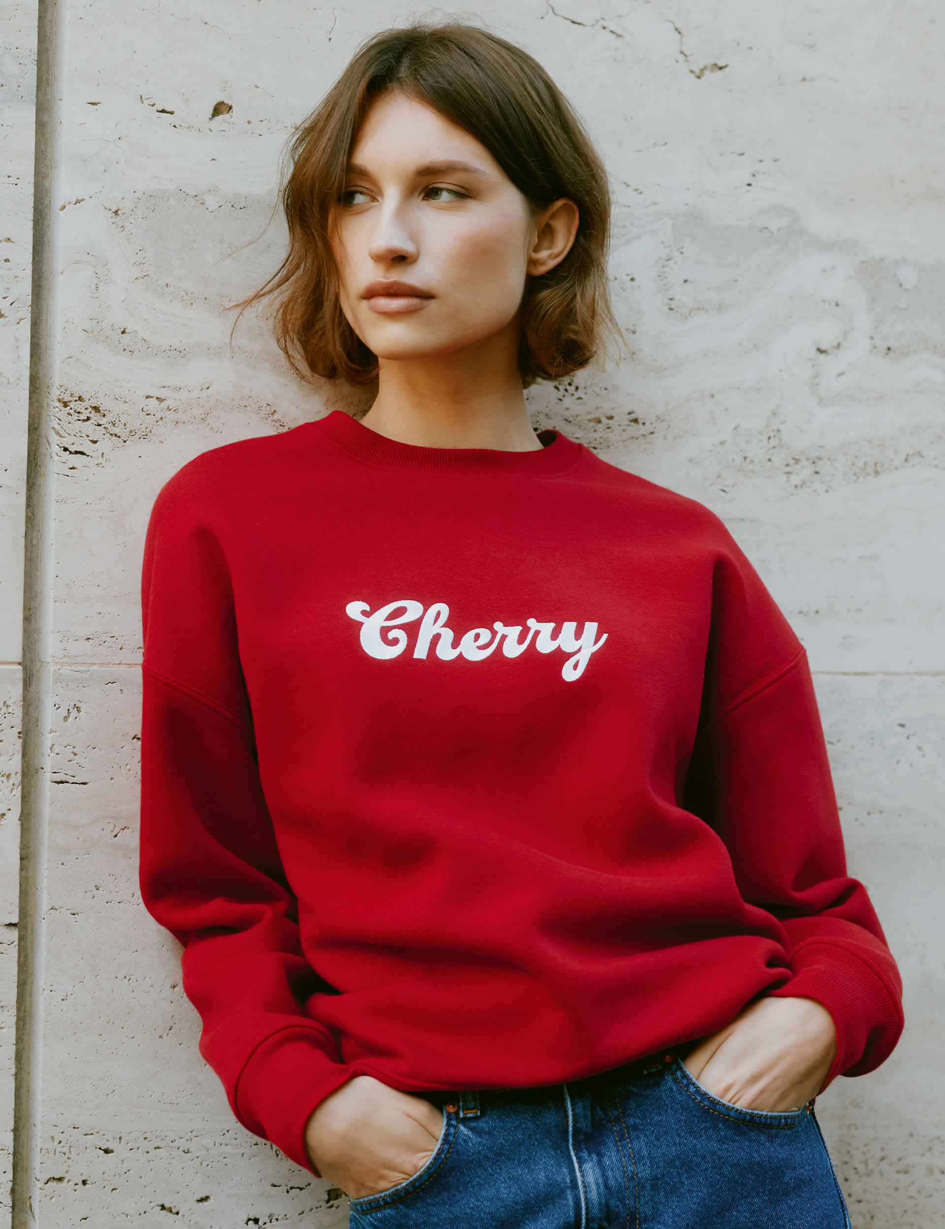 Albaray Women's Cotton Rich Cherry Slogan Sweatshirt - 10 - Red, Red