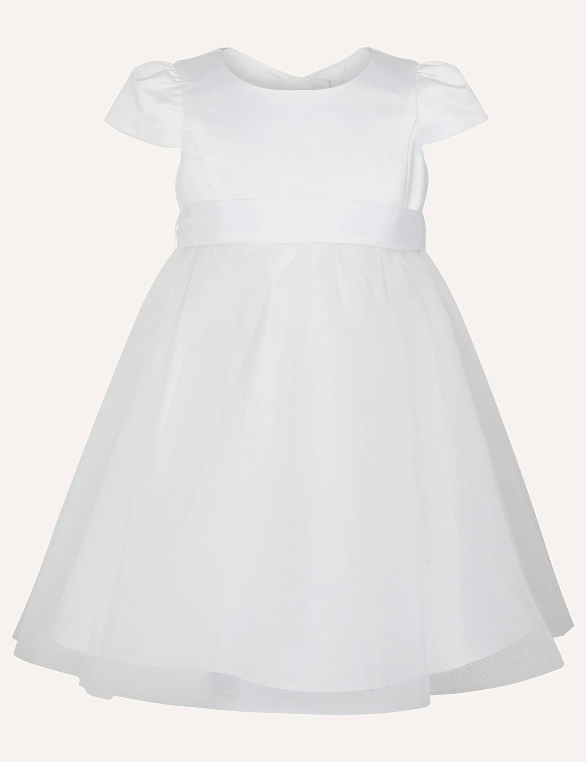 Monsoon Girls Tulle Occasion Dress (0-3 Yrs) - 18-24 - Ivory, Ivory