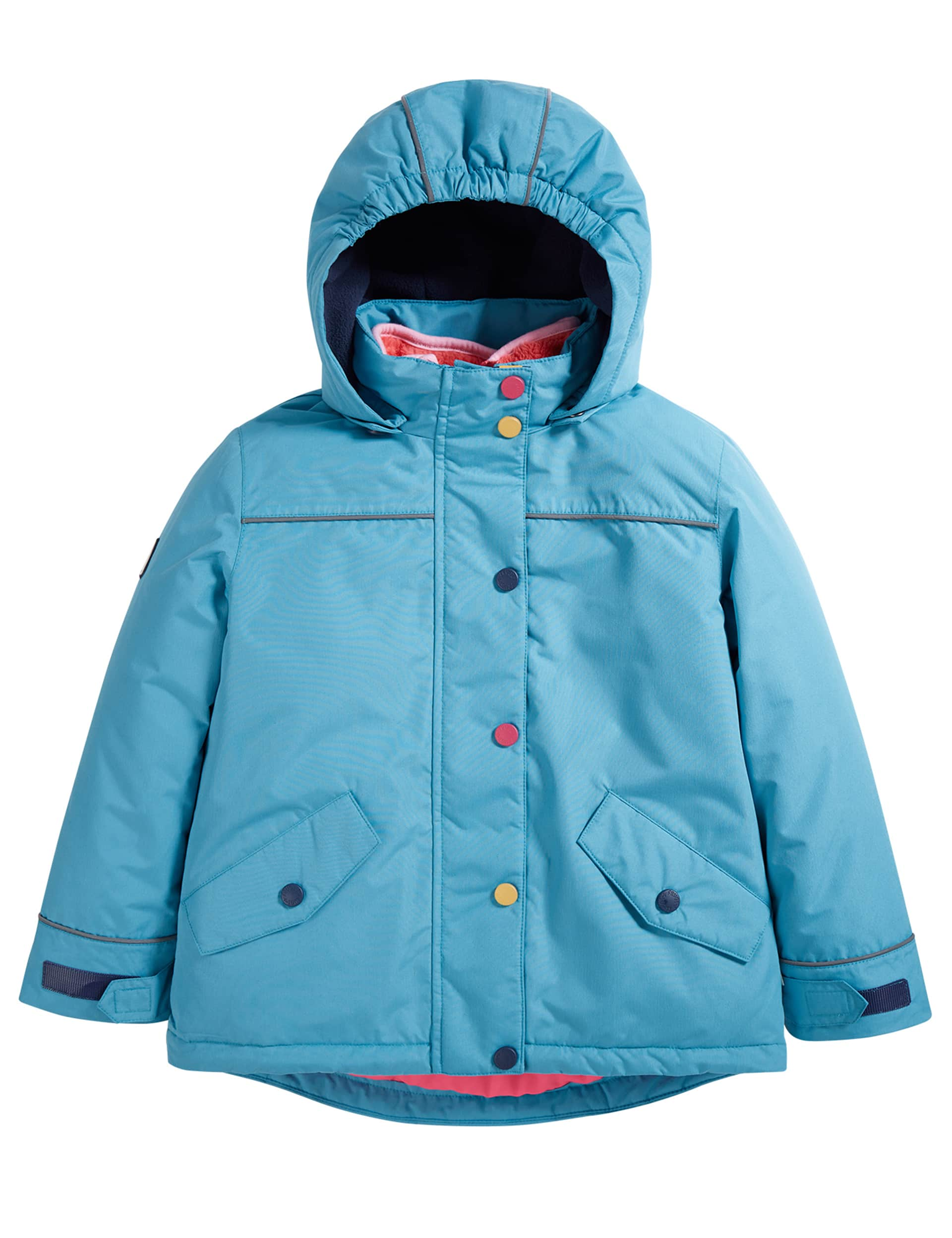 Frugi Girls 3-in-1 Hooded Padded Raincoat (1-10 Yrs) - 1-2Y - Blue, Blue