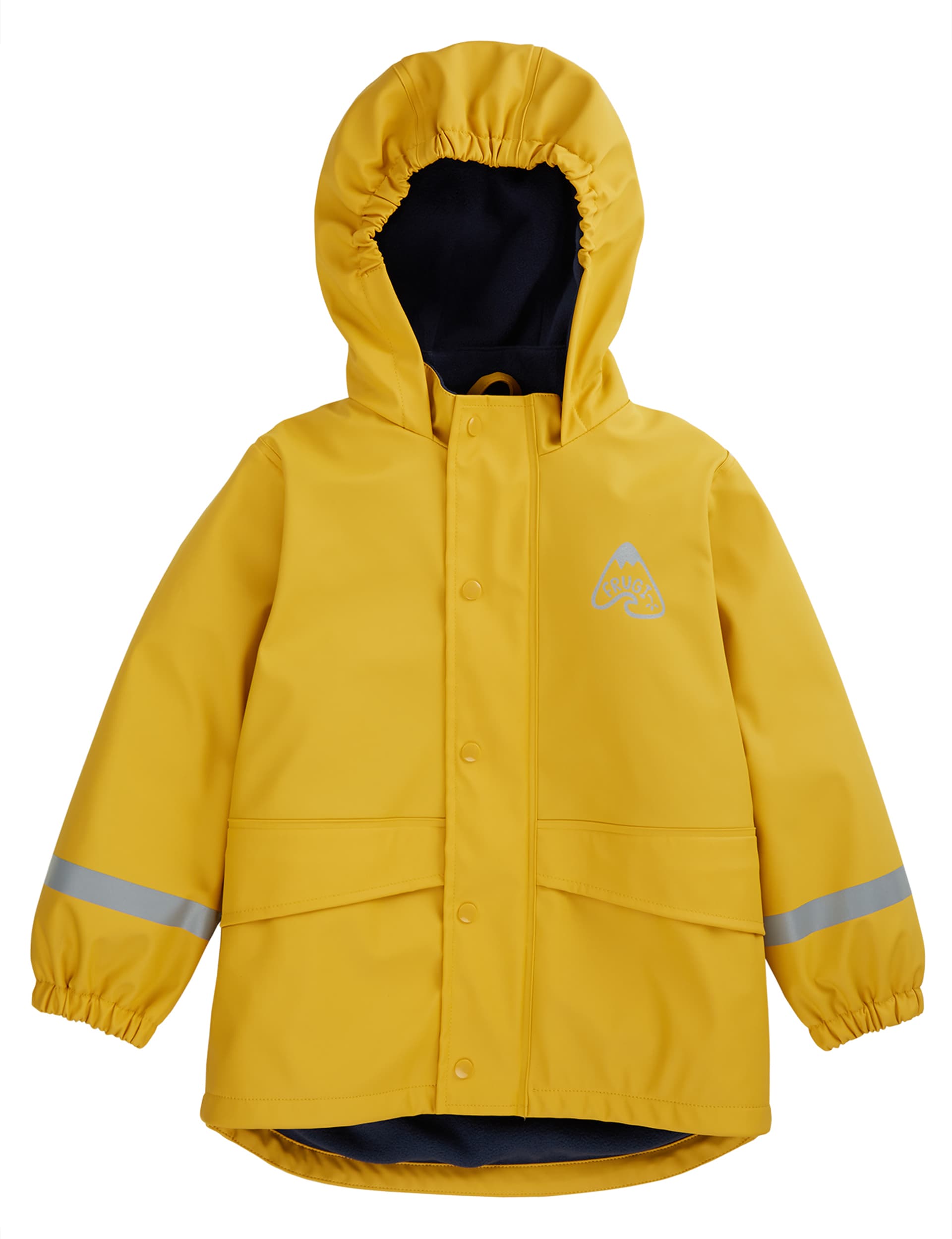 Frugi Girls Hooded Raincoat (1-10 Yrs) - 7-8 Y - Yellow, Yellow