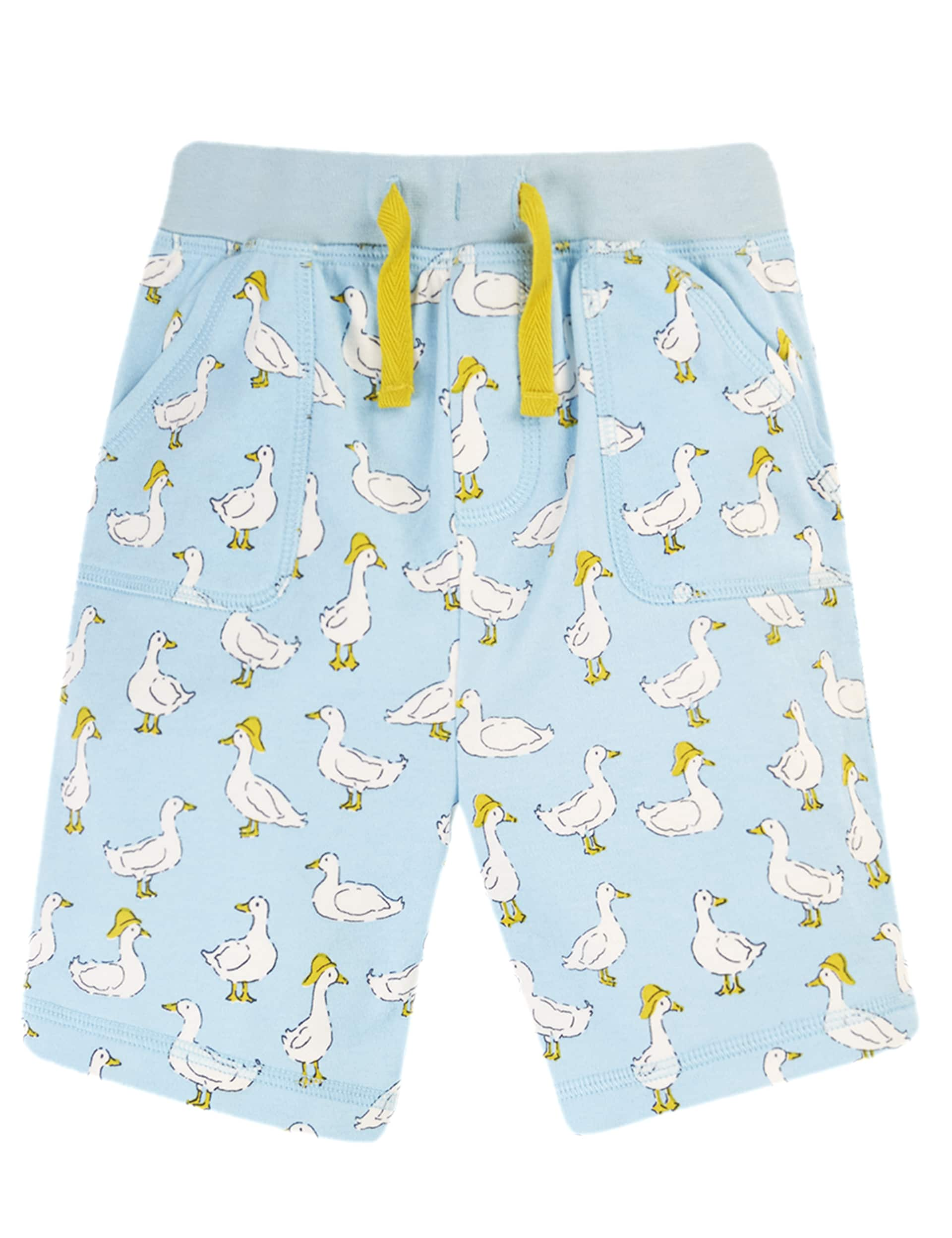 Frugi Pure Cotton Duck Shorts (0-4 Yrs) - 9-12M - Blue, Blue