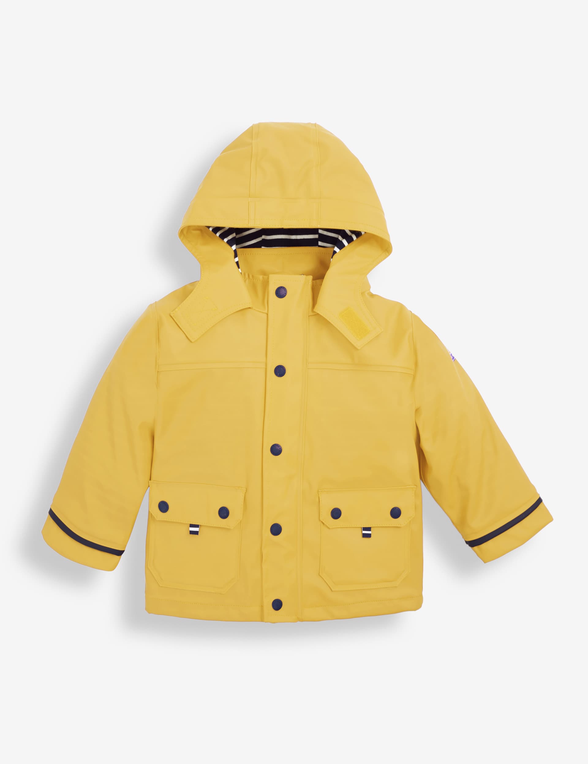 Jojo Maman Bb Hooded Fisherman Raincoat (6 Mths-5 Yrs) - 6-12M - Yellow, Yellow