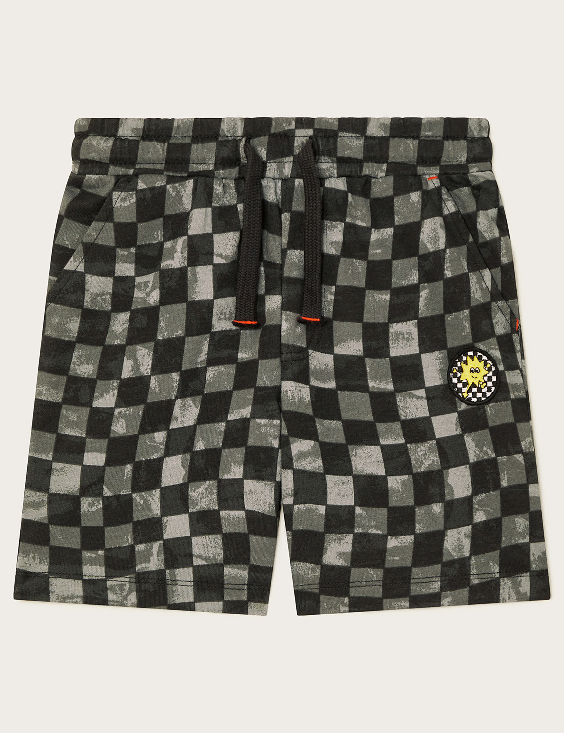 Monsoon Boys Pure Cotton Checked Shorts (3-13 Yrs) - 3-4 Y - Black, Black