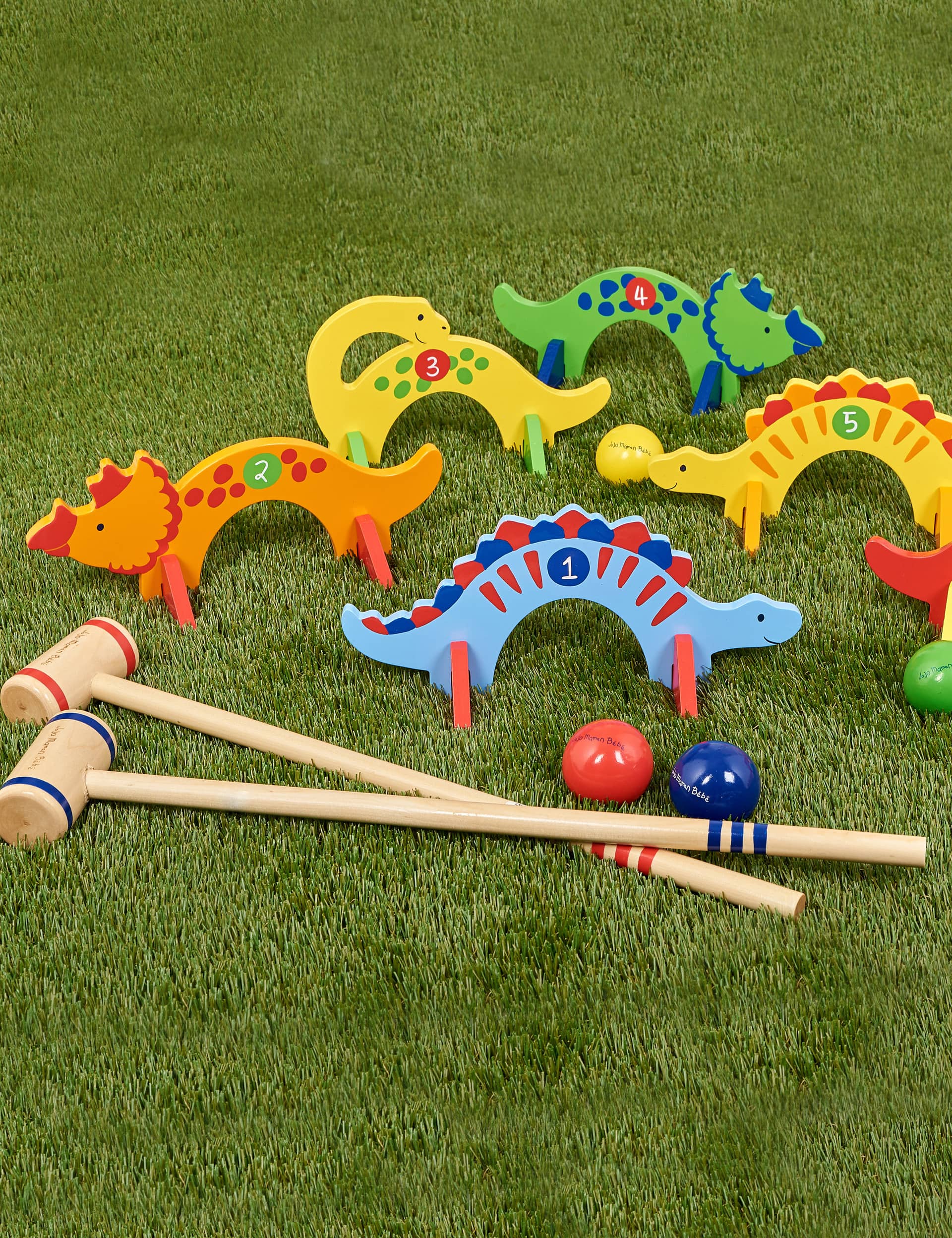 Jojo Maman Bb Dinosaur Croquet Set (3+Yrs) - Multi, Multi