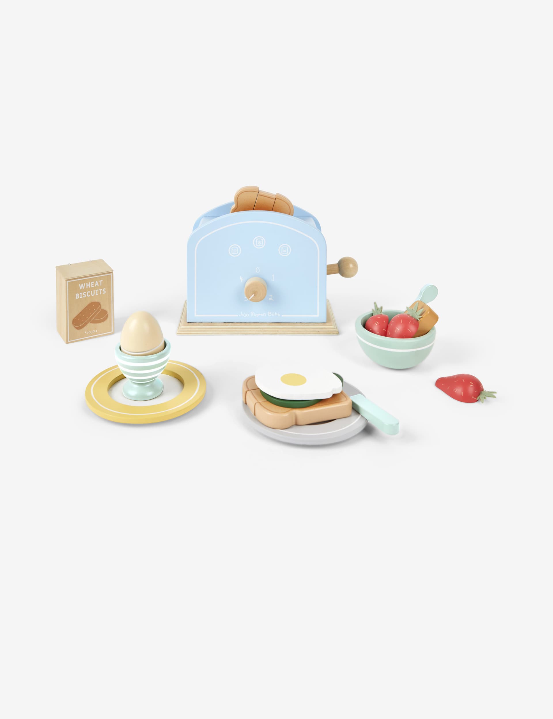 Jojo Maman Bb Wooden Breakfast Set (3+ Yrs) - Multi, Multi