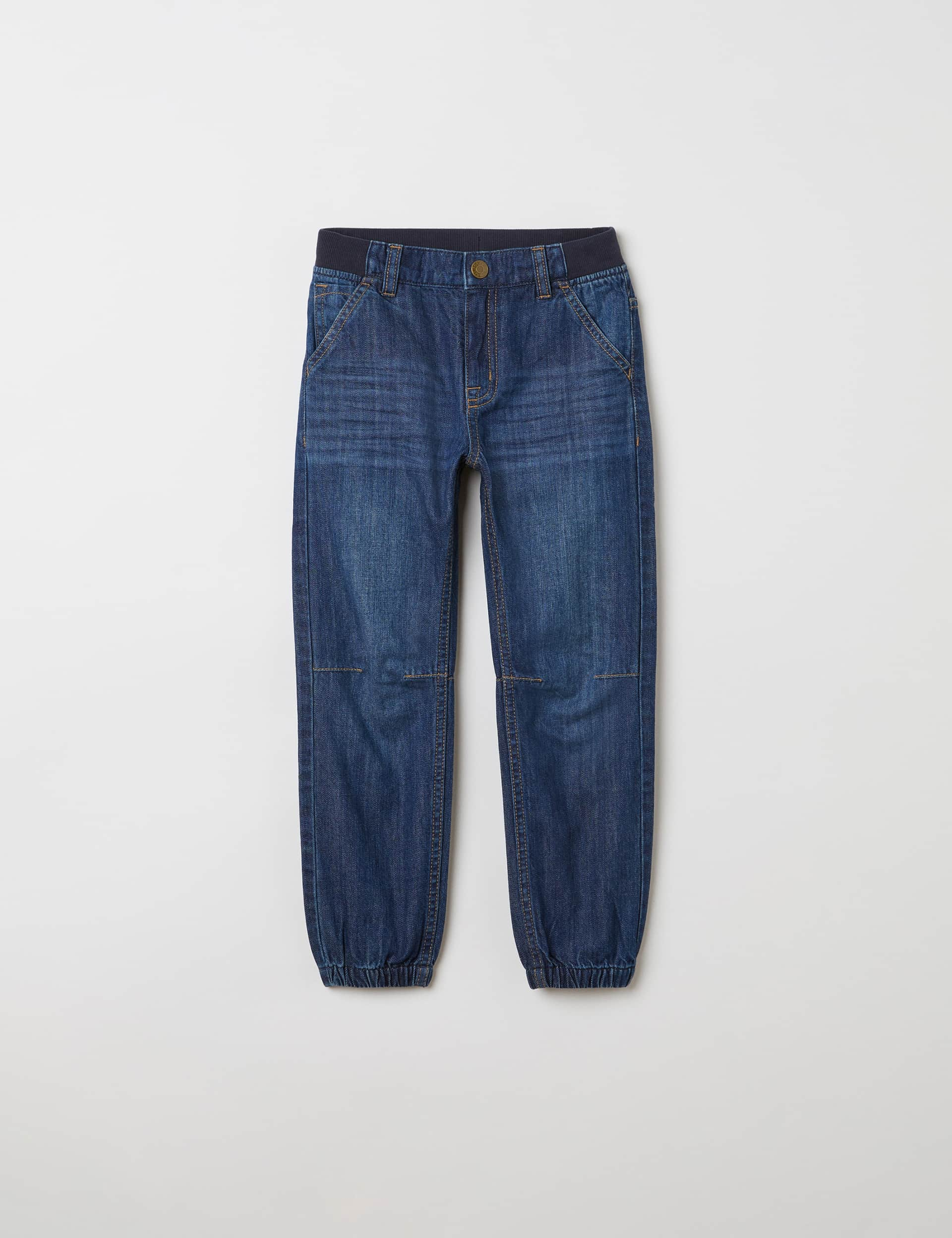 Polarn O. Pyret Boys Relaxed Pure Cotton Jeans (1-10 Yrs) - 6-7 Y - Blue Denim, Blue Denim