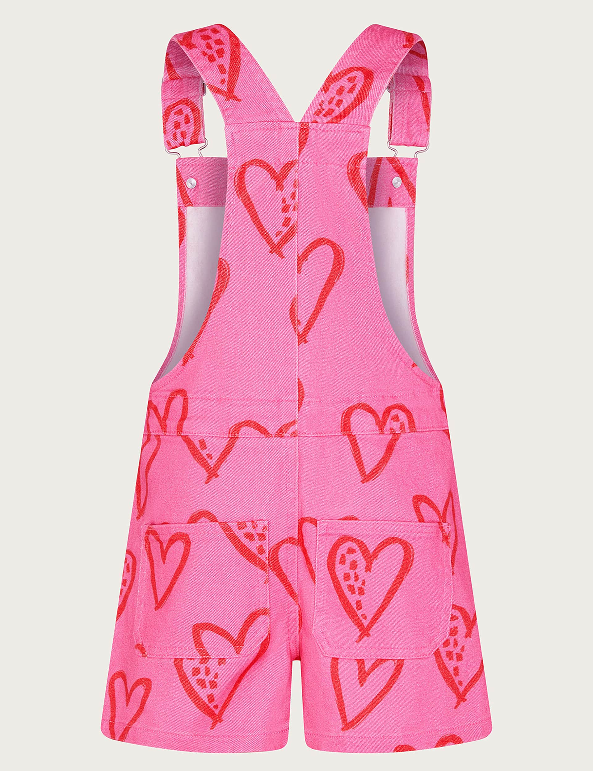 Monsoon Girls Denim Dungarees (5-13 Yrs) - 11y - Pink Mix, Pink Mix