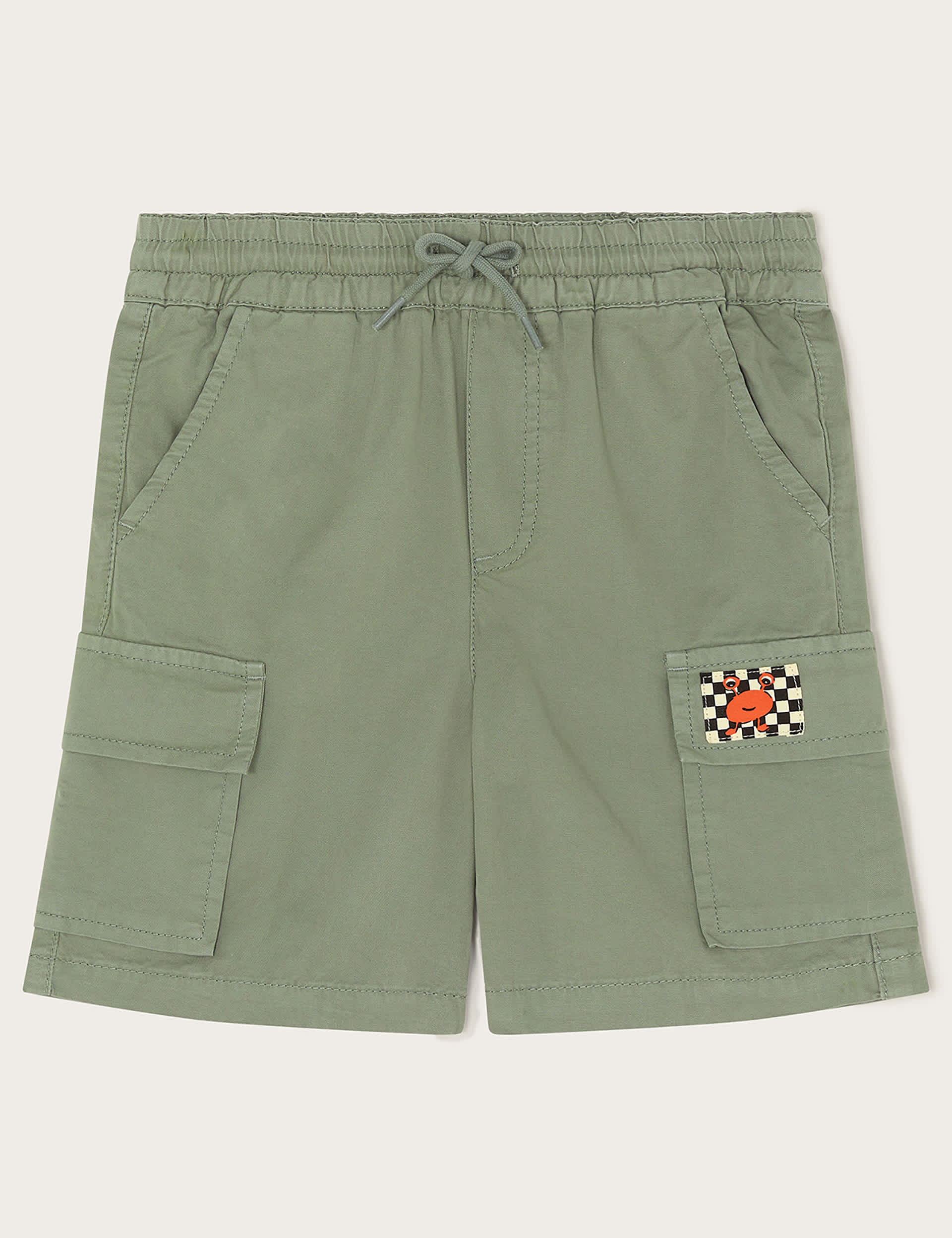 Monsoon Boys Pure Cotton Cargo Shorts (3-13 Yrs) - 11y - Khaki, Khaki