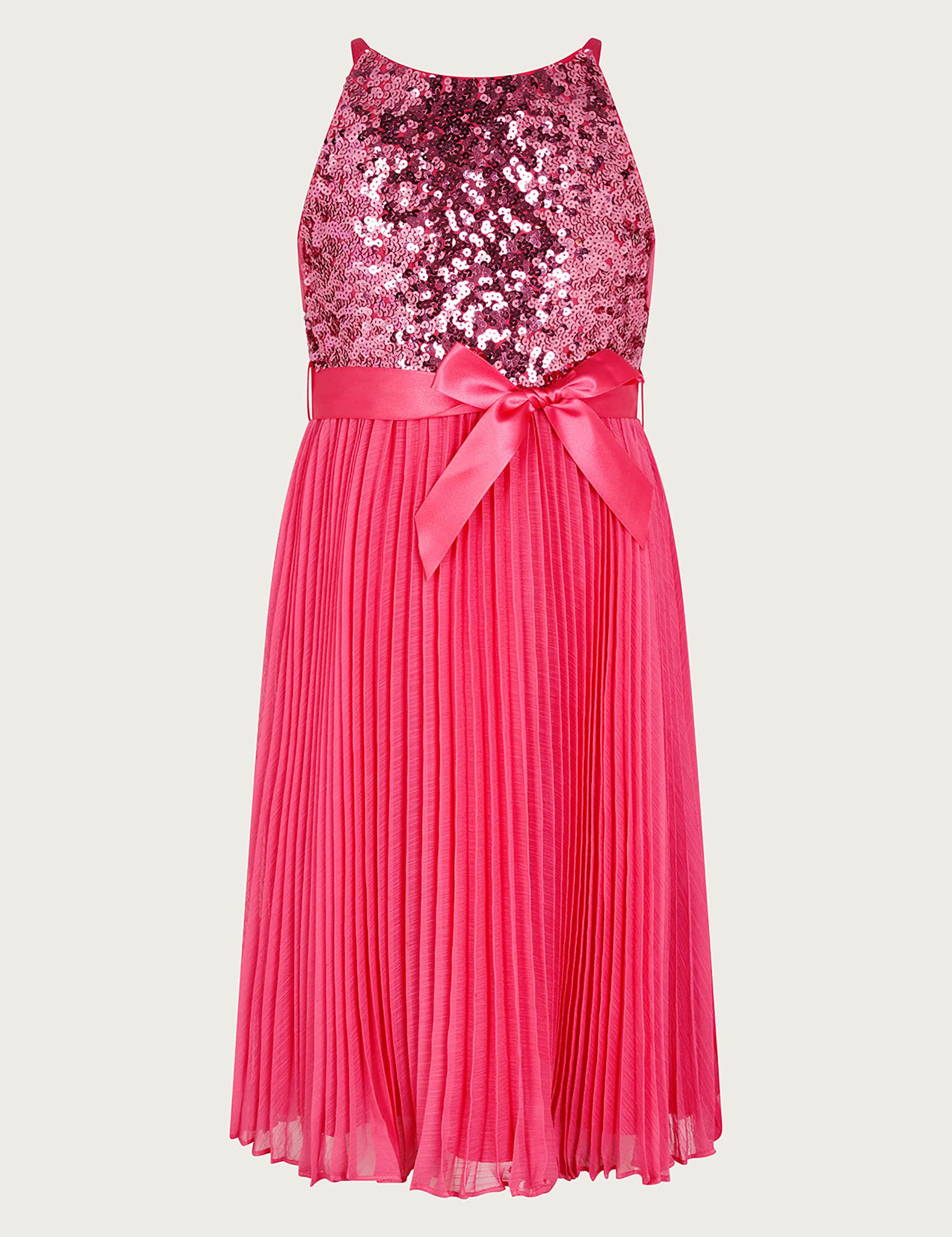 Monsoon Girls Sequin Dress (3-15 Yrs) - 8y - Magenta, Magenta