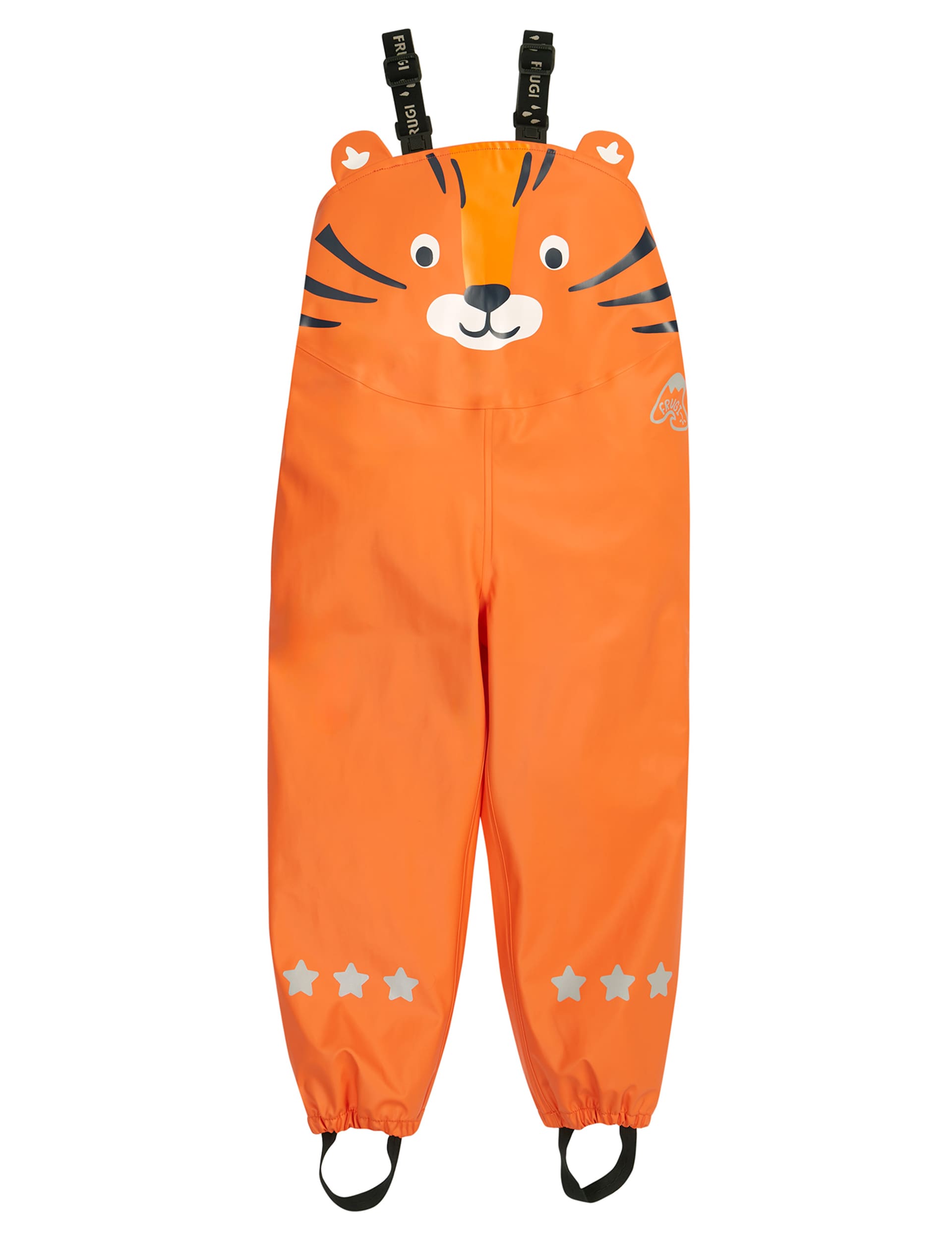 Frugi Tiger Puddlesuit (1-8 Yrs) - 3-4 Y - Orange, Orange