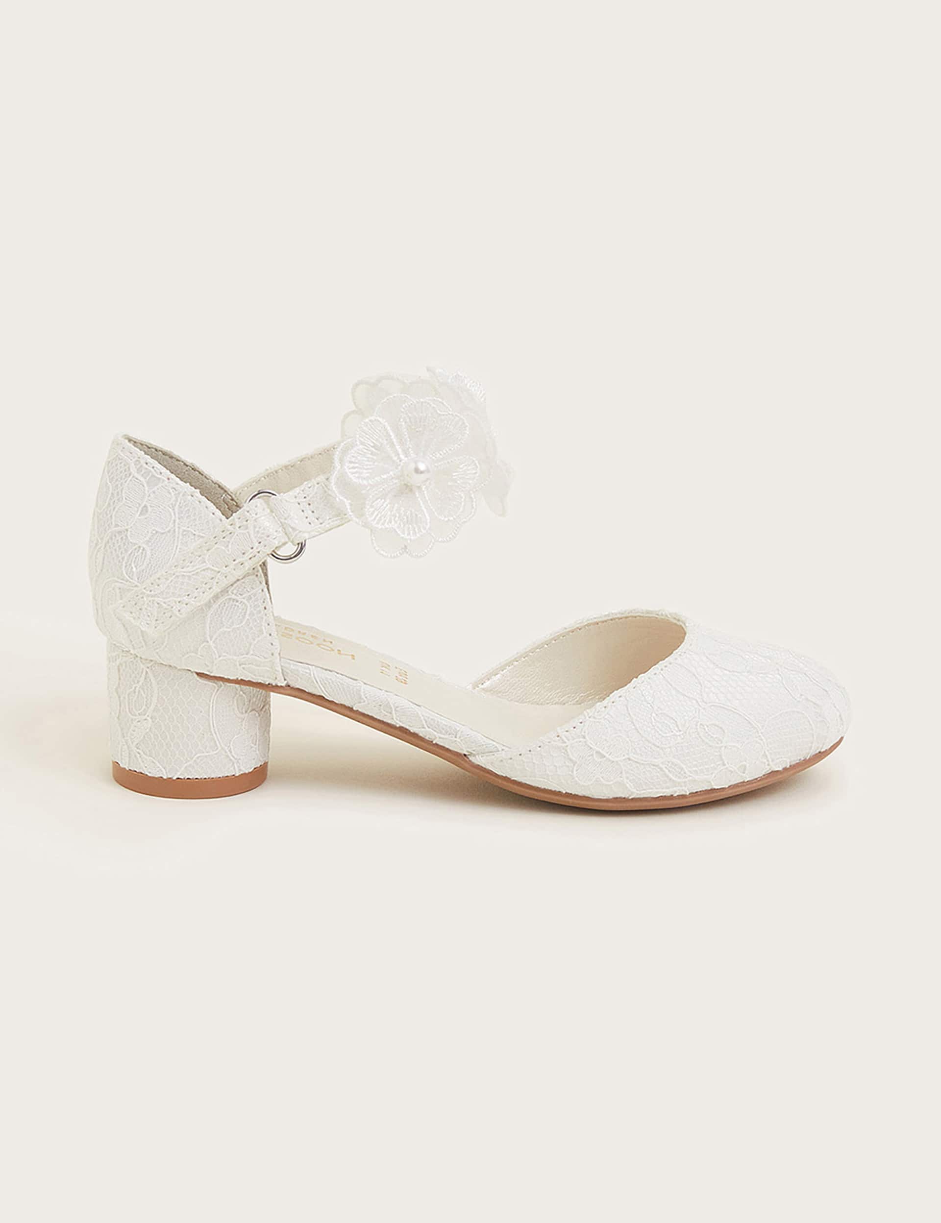 Monsoon Kids Lace Party Shoes (7 Small
