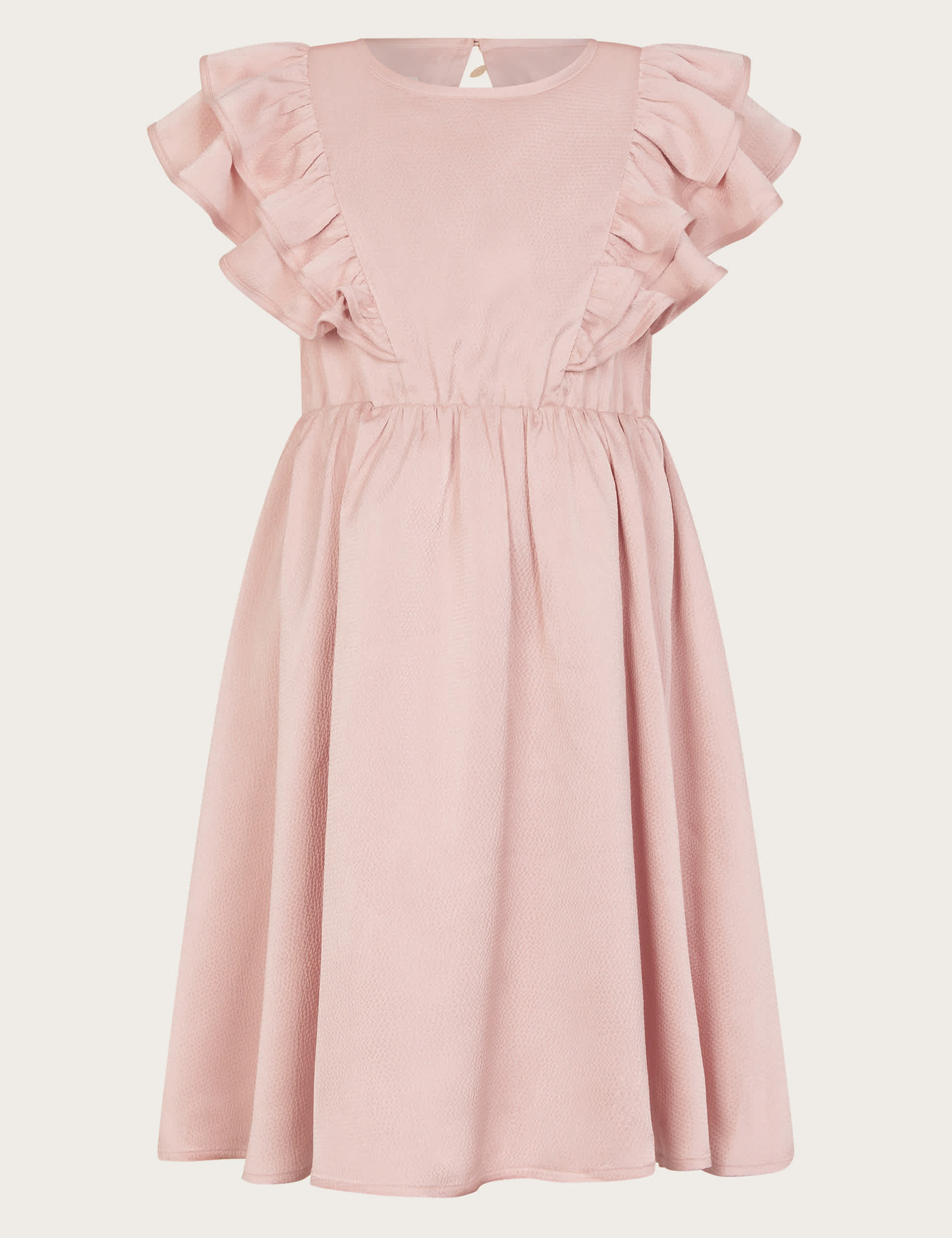 Monsoon Girls Satin Dress (3-15 Yrs) - 7y - Light Pink, Light Pink