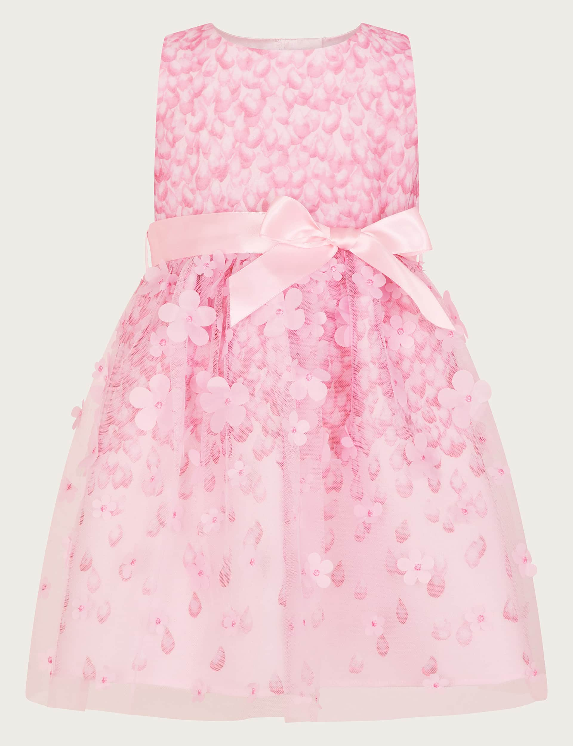 Monsoon Girls Floral Dress (0-3 Yrs) - 12-18 - Pink Mix, Pink Mix