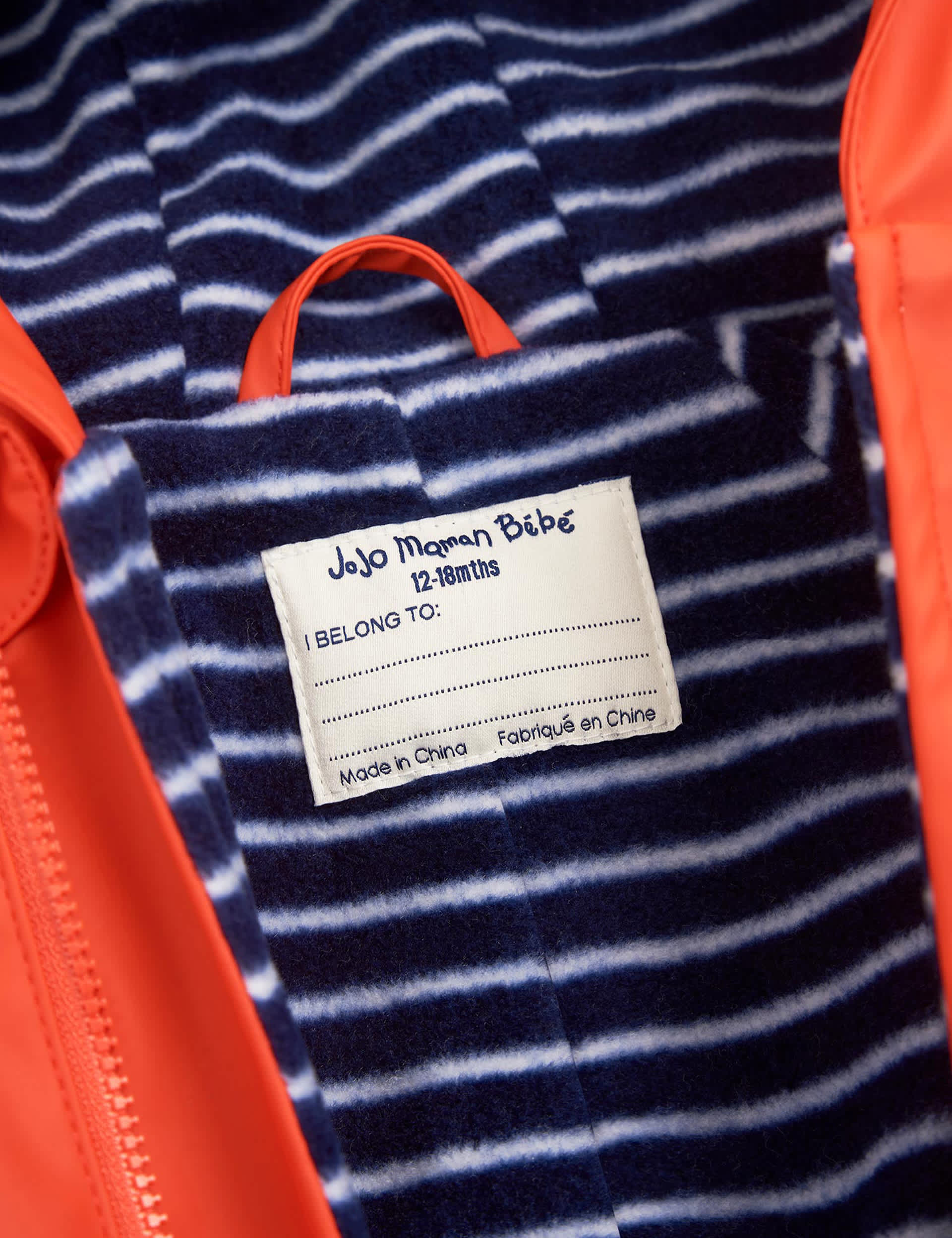 Jojo Maman Bb Fox Waterproof Puddlesuit (9 Mths-3 Yrs) - 9-12M - Dark Orange, Dark Orange