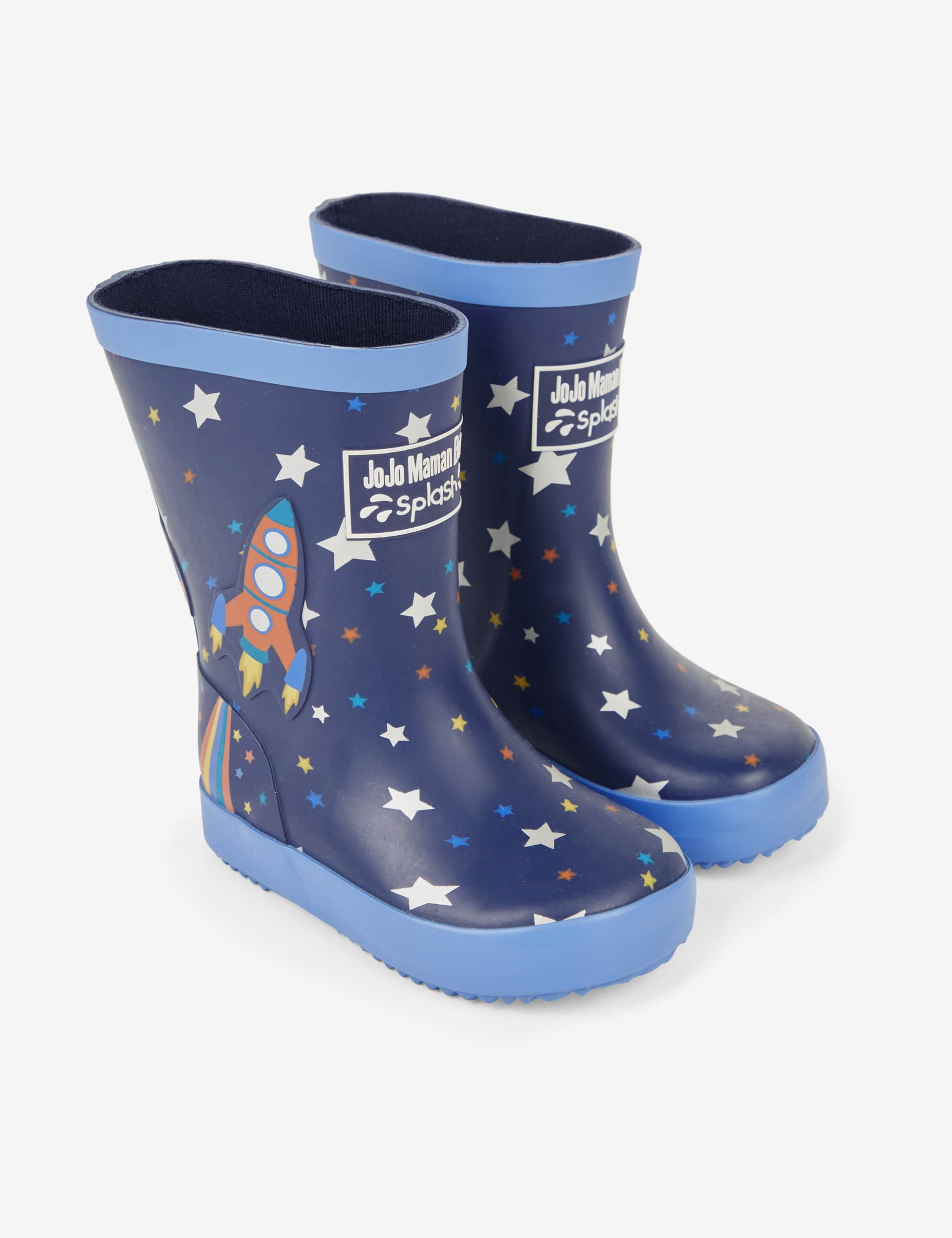 Jojo Maman Bb Kids Rocket Wellies (4 Small - 10 Small) - 5 S - Navy Mix, Navy Mix