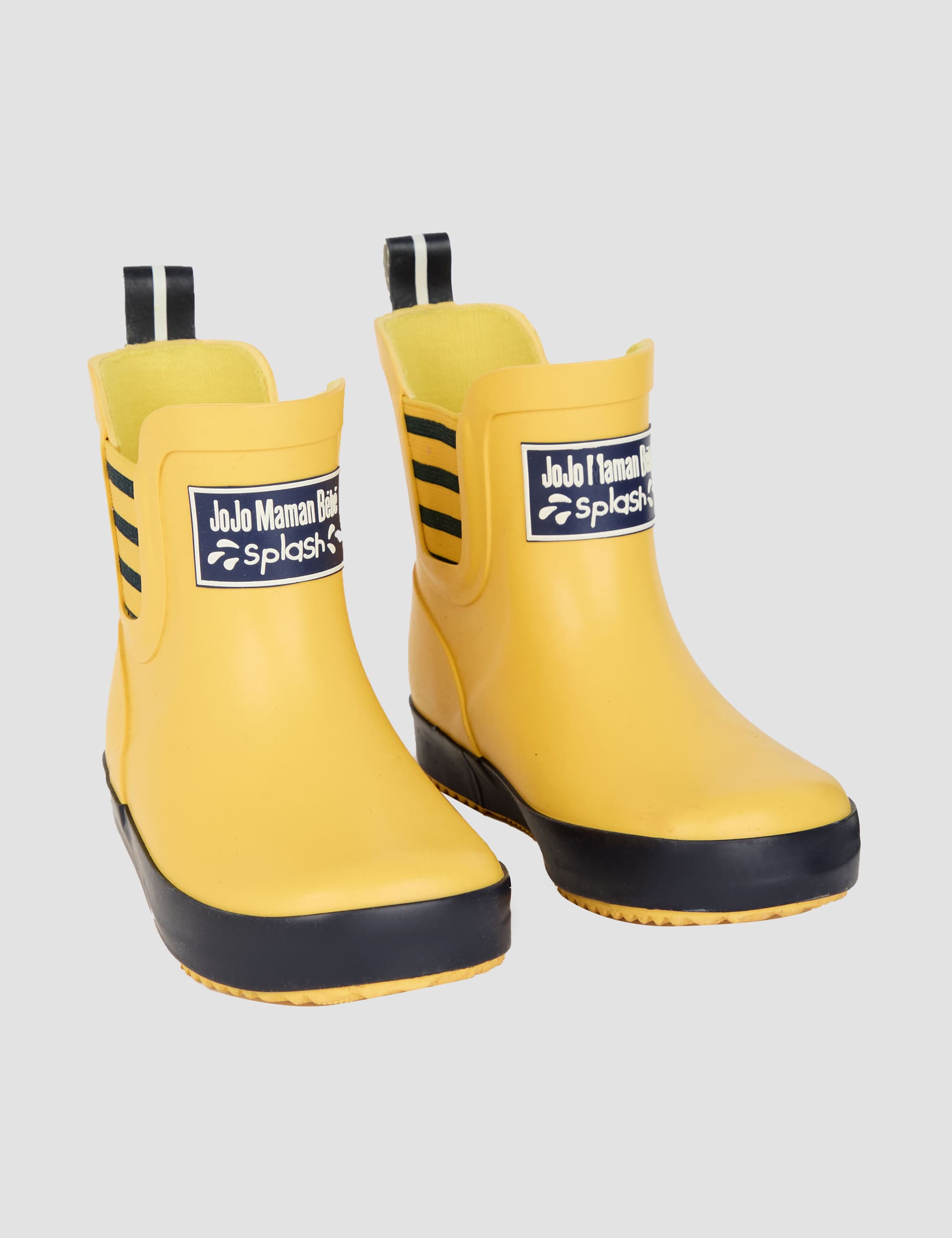 Jojo Maman Bb Kids Striped Wellies (5 Small - 11 Small) - 9 S - Yellow Mix, Yellow Mix