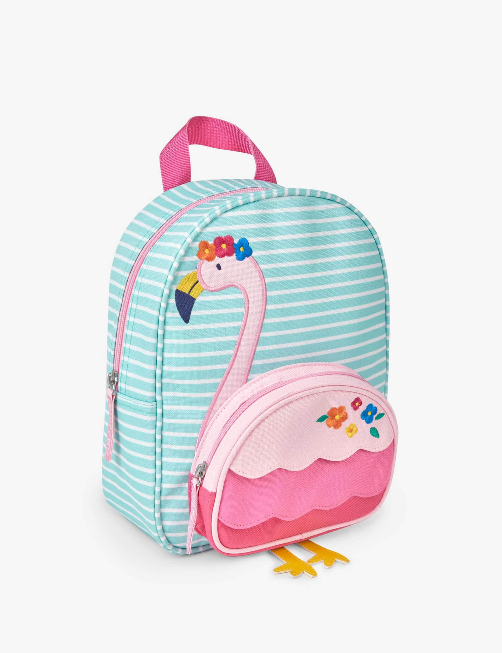 Jojo Maman Bb Kids Flamingo Backpack - Blue Mix, Blue Mix