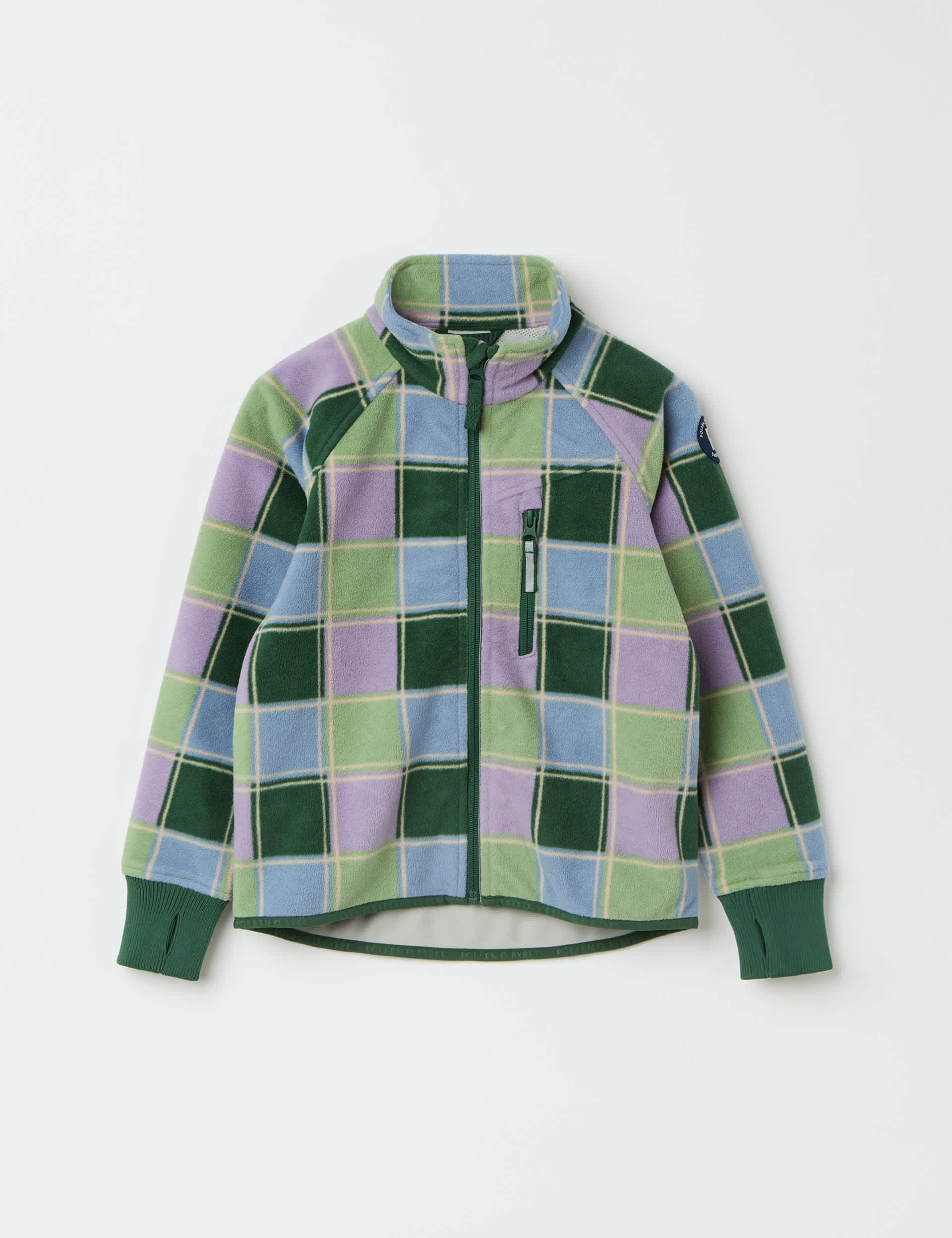 Polarn O. Pyret Girls Fleece Checked Jacket (6 Mths-10 Yrs)