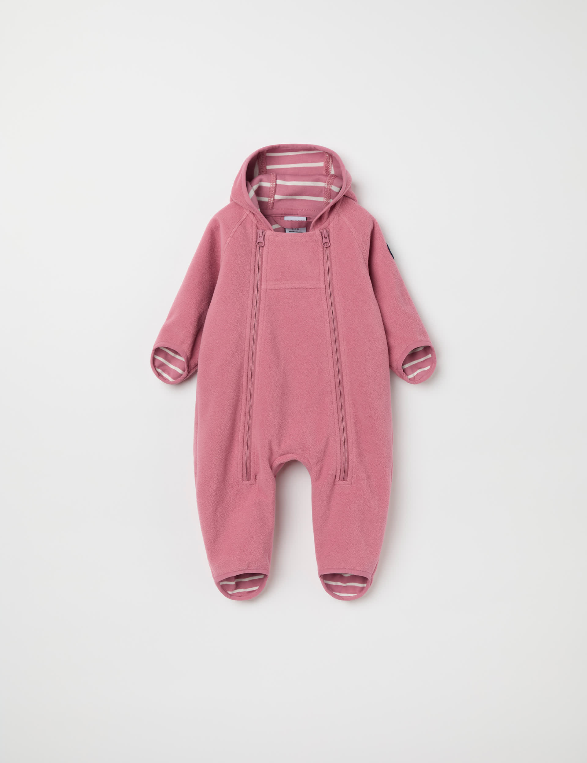 Polarn O. Pyret Girls Fleece Pramsuit (1-12 Mths)