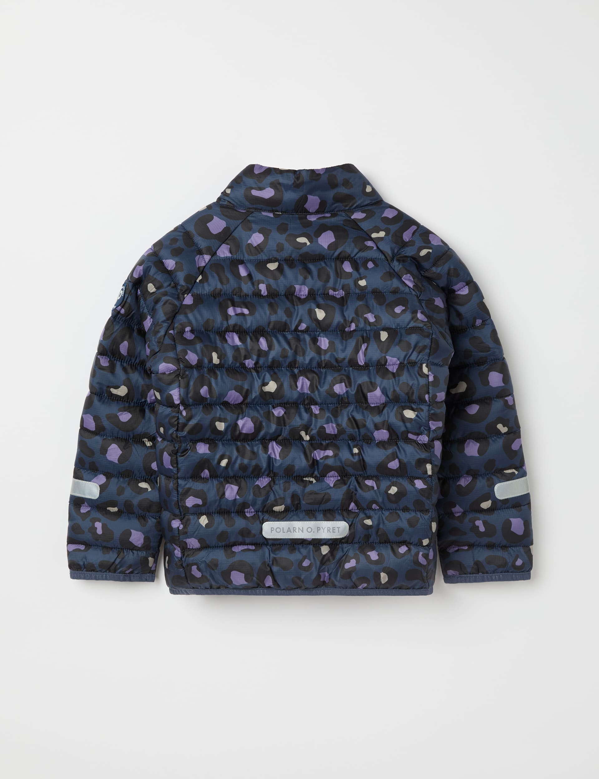 Polarn O. Pyret Quilted Animal Print Jacket (9 Mths - 10 Yrs) - 9-12M - Navy Mix, Navy Mix