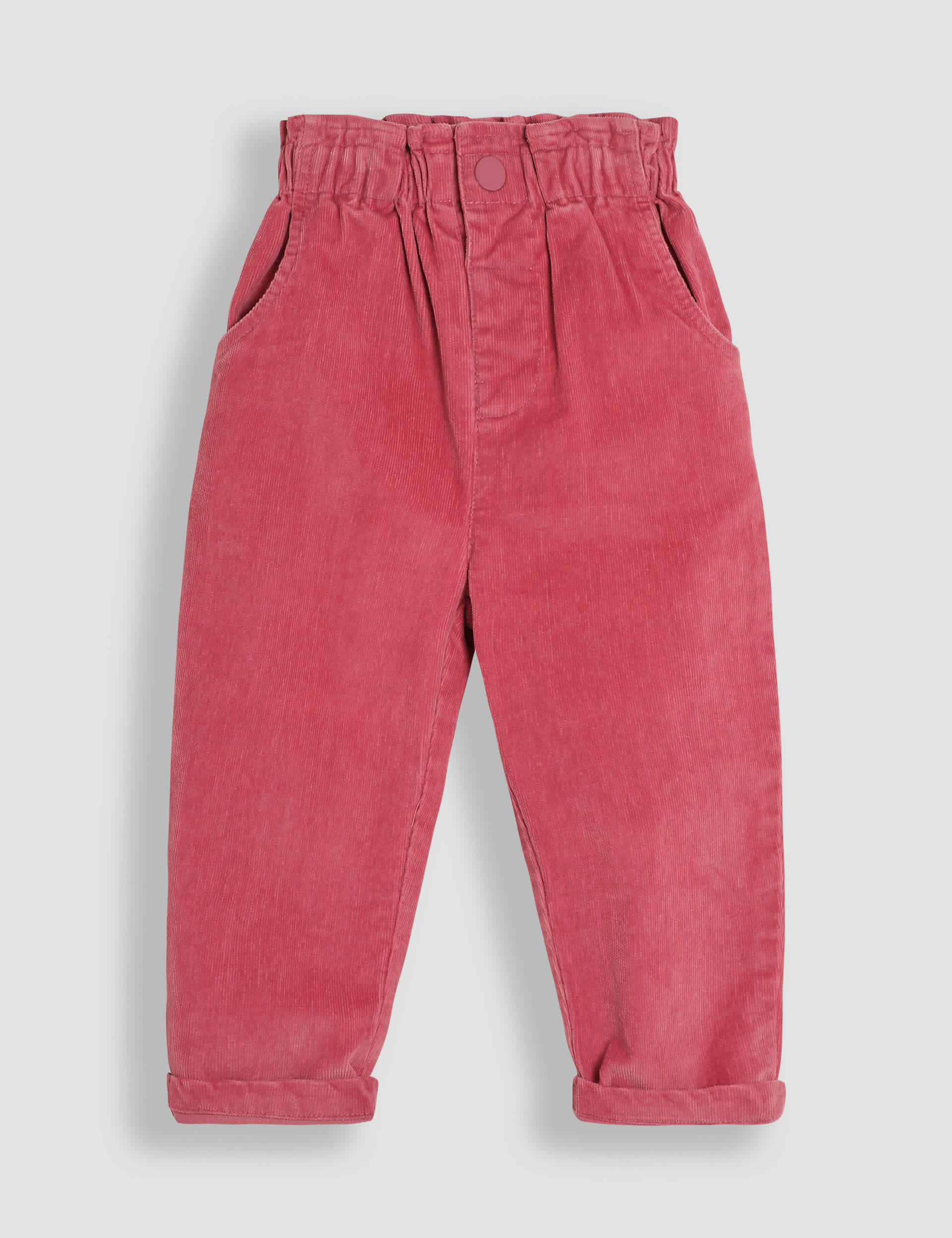 Jojo Maman Bb Girls Cotton Rich Cord Trousers (6 Mths - 6 Yrs) - 12-18 - Dusky Rose, Dusky Rose