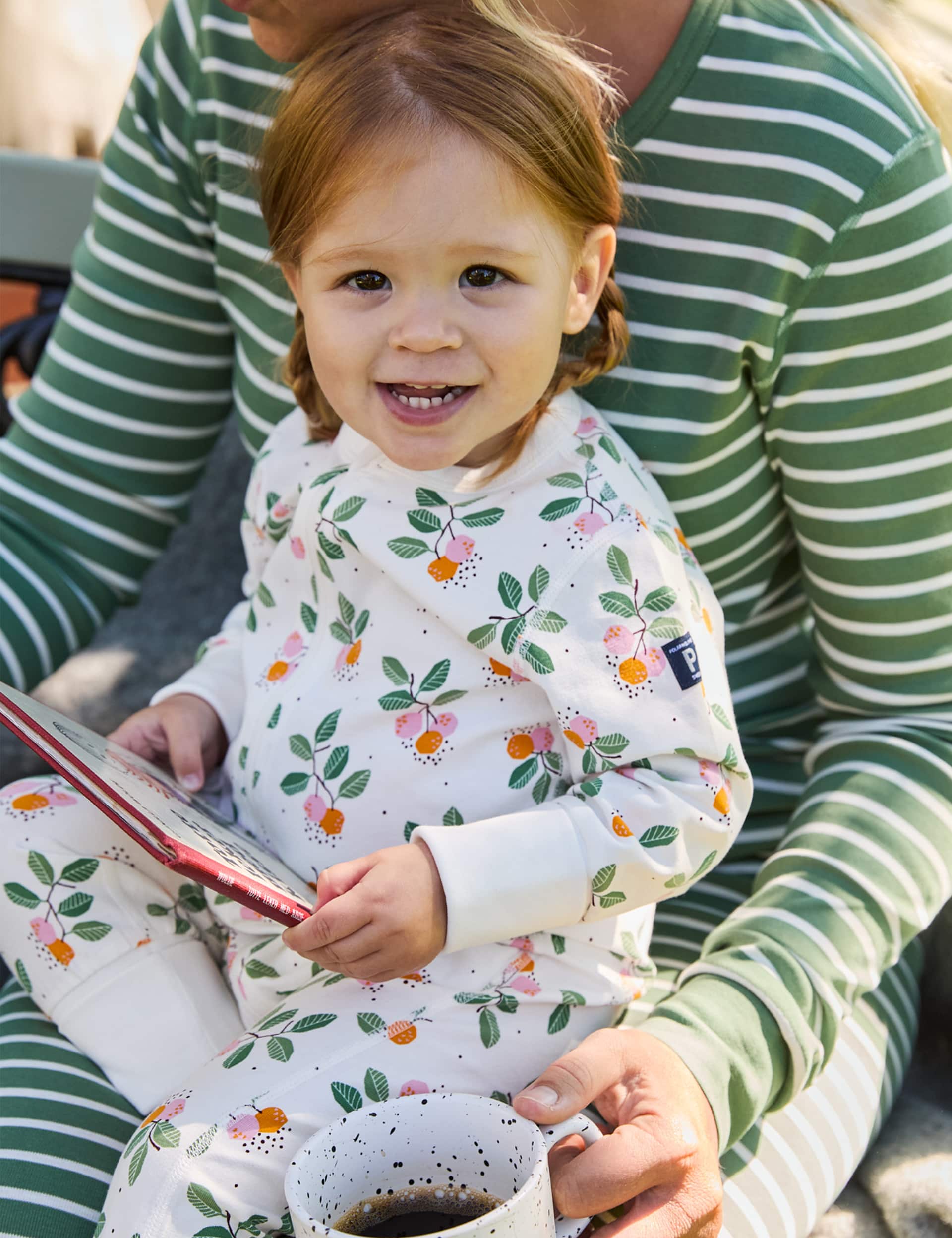 Polarn O. Pyret Girls Cotton Rich Berry Print Pyjamas (1-10 Yrs)