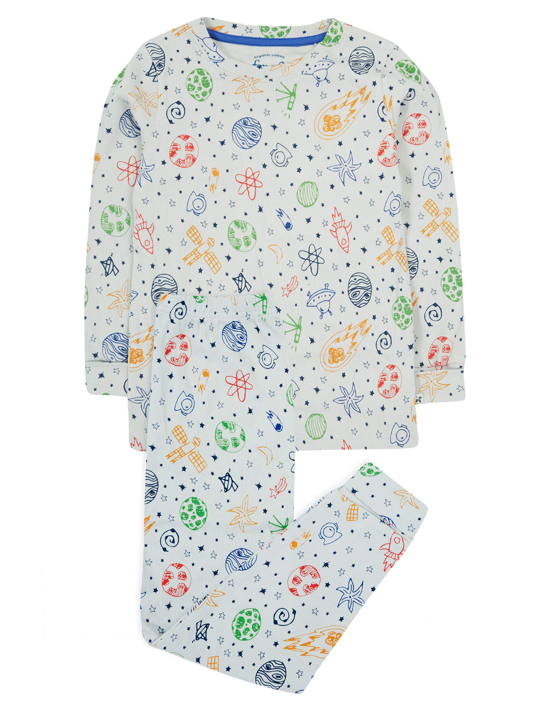 Frugi Boys Cotton Rich Space Pyjamas (3-10 Yrs)