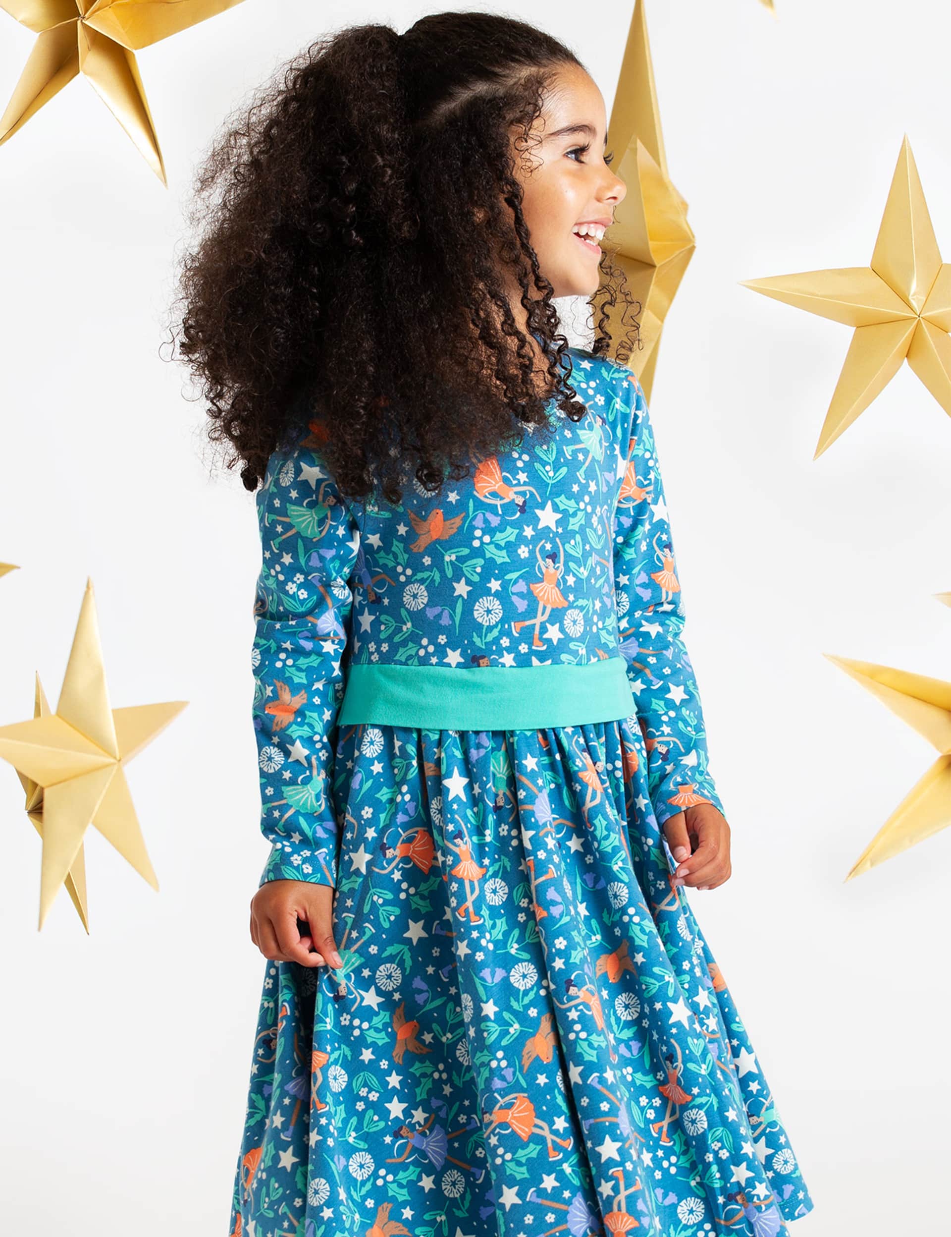 Frugi Girls Cotton Rich Printed Dress (6 Mths-10 Yrs)