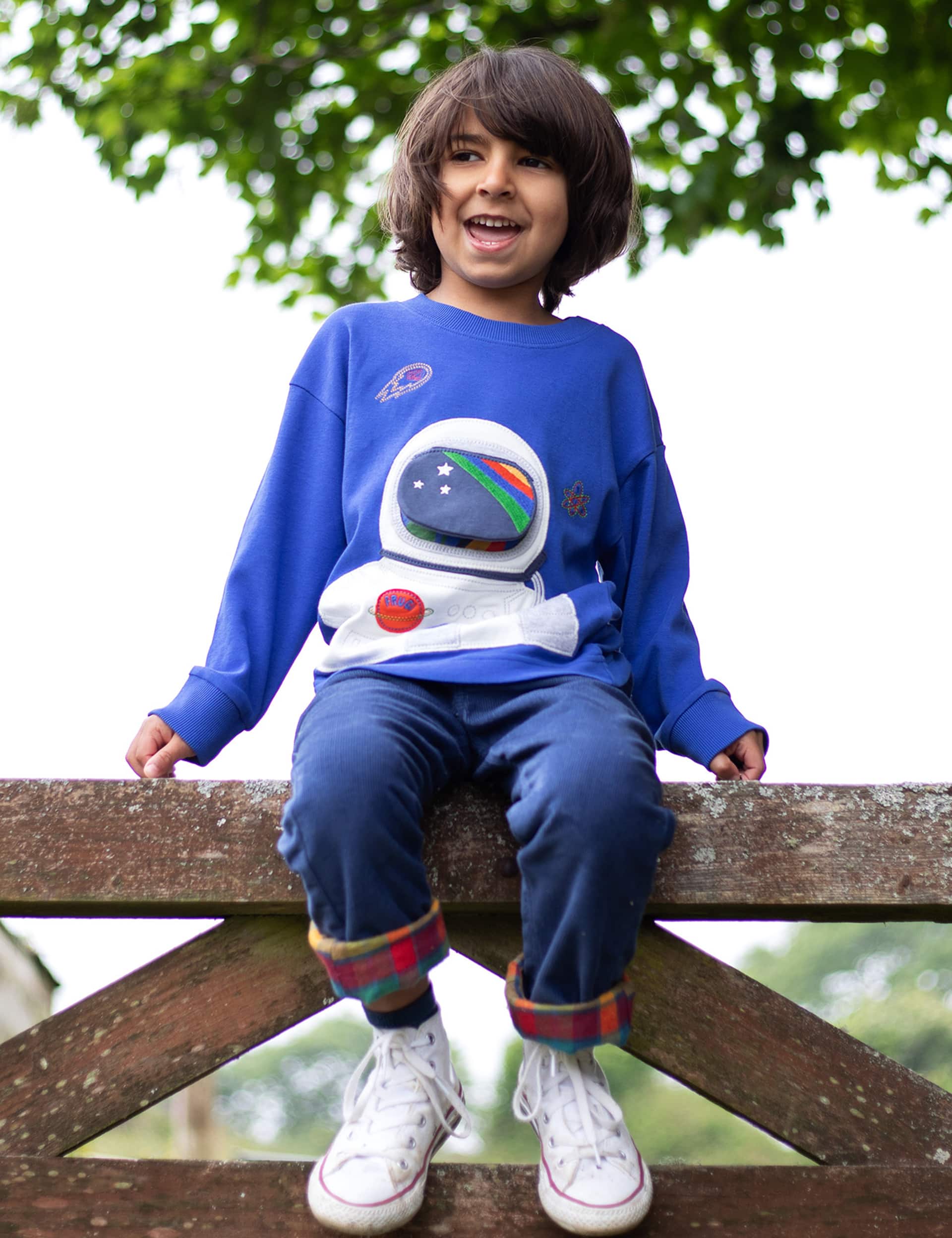 Frugi Boys Pure Cotton Astronaut Top (2-10 Yrs)