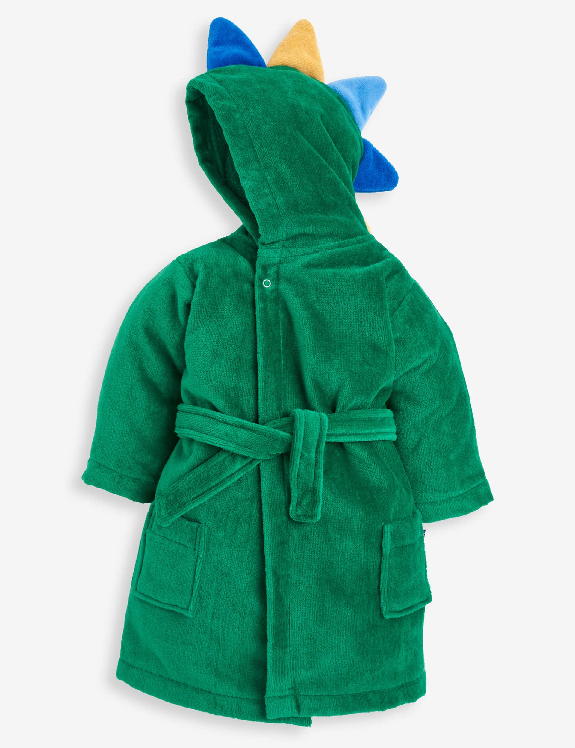 Jojo Maman Bb Boys Pure Cotton Dinosaur Hooded Robe (6 Mths-7 Yrs) - 1-2Y - Green Mix, Green Mix